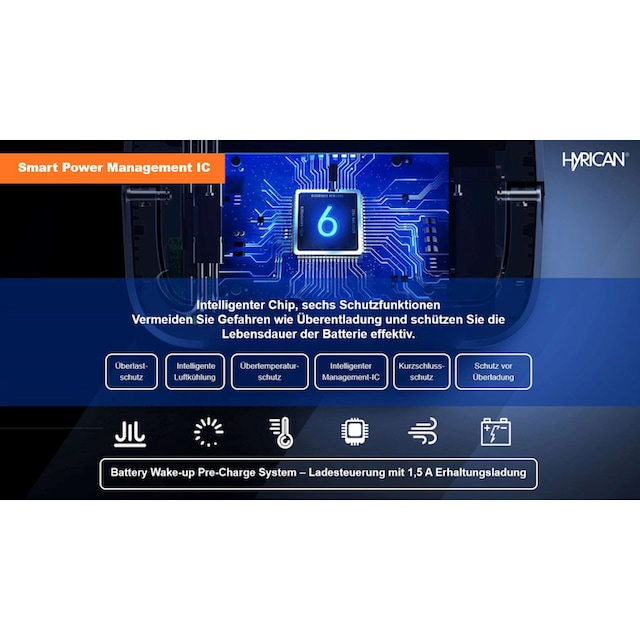 Hyrican Powerstation »UPP-1200 Kit 1200Watt, 992Wh, LiFePO4, tragbarer Akku/ Batterie«, 310000 mAh, mobiles Ladezentrum für Not-& Stromversorgung per  Rechnung | BAUR