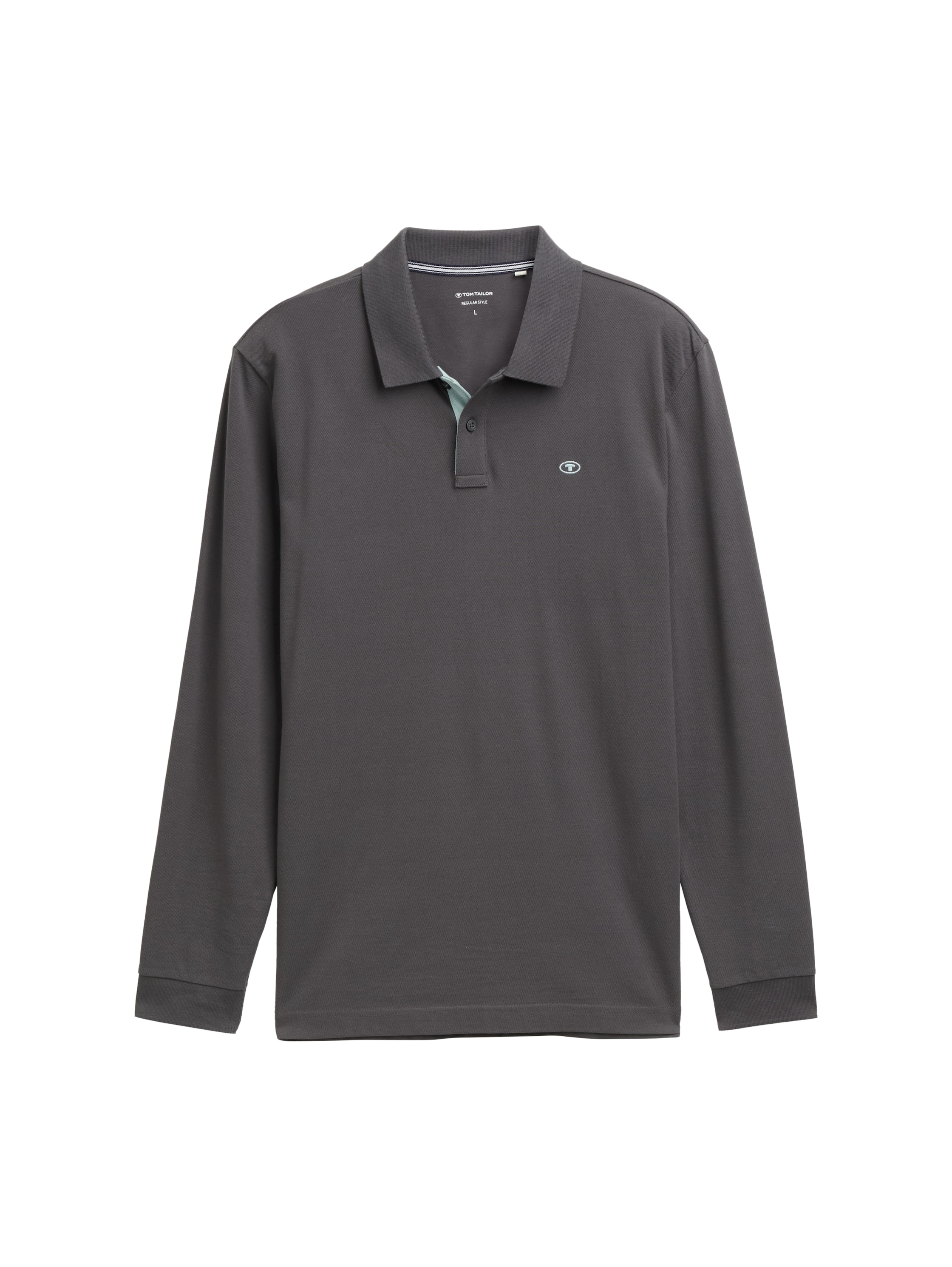TOM TAILOR Langarm-Poloshirt, mit Logo-Stickerei