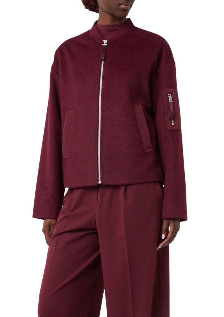 comma casual identity Blouson, Flanell mit Wollanteil günstig online kaufen