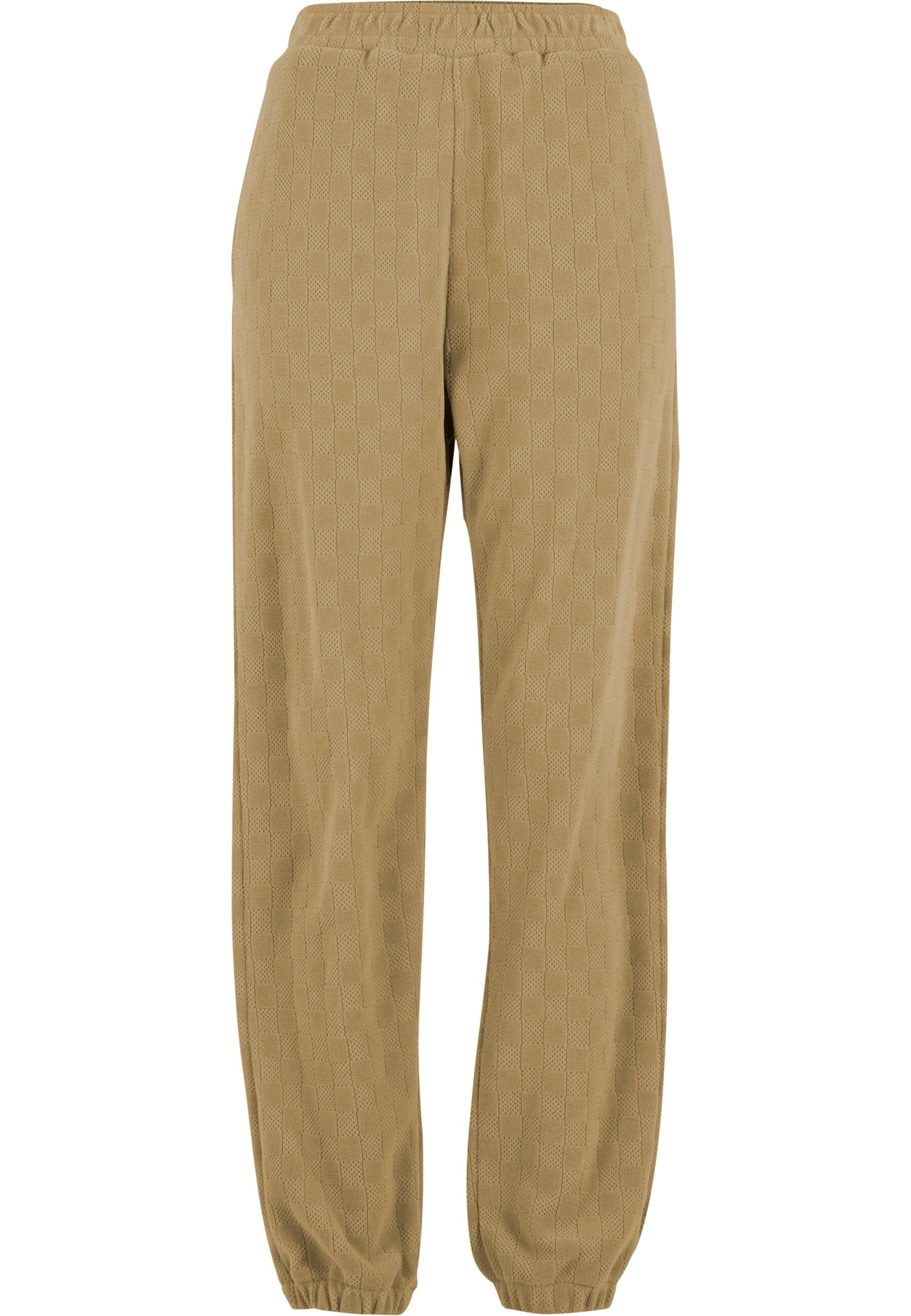 URBAN CLASSICS Jogginghose "Urban Classics Ladies Jacquard Velvet Sweatpant günstig online kaufen