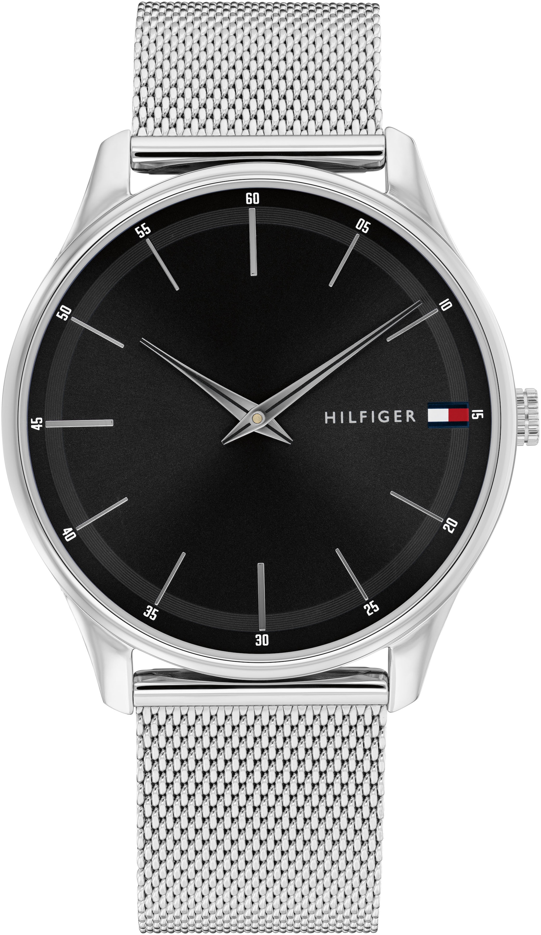 Tommy Hilfiger Quarzuhr »ADRIAN GIFT SET«, (Set, 2 tlg., mit dazu passendem Lederarmband), Armbanduhr, Herrenuhr, Edelstahlarmband, Ideal auch als Geschenk