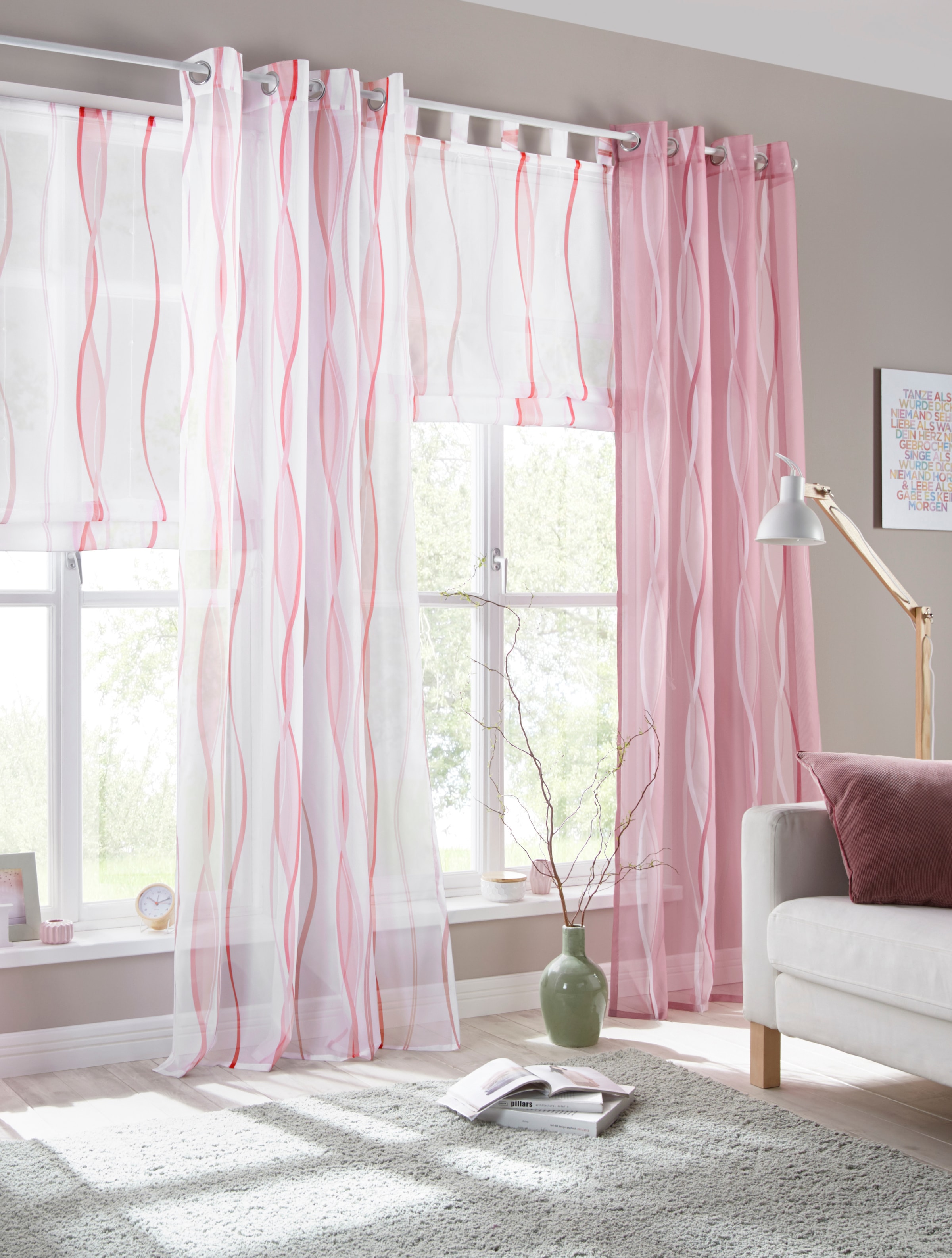 home »Dimona«, my Voile, Wellen Polyester, Set, St.), Gardine BAUR 2-er | (2 transparent,