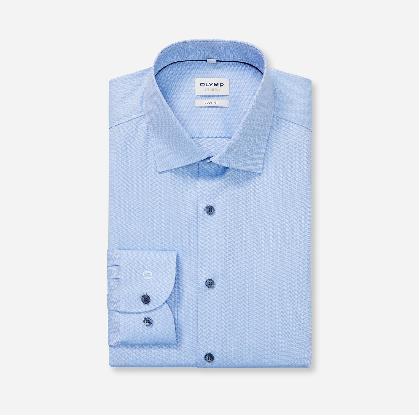 OLYMP Langarmhemd "Level 5" body fit, New York Kentkragen, fein gemustert, günstig online kaufen