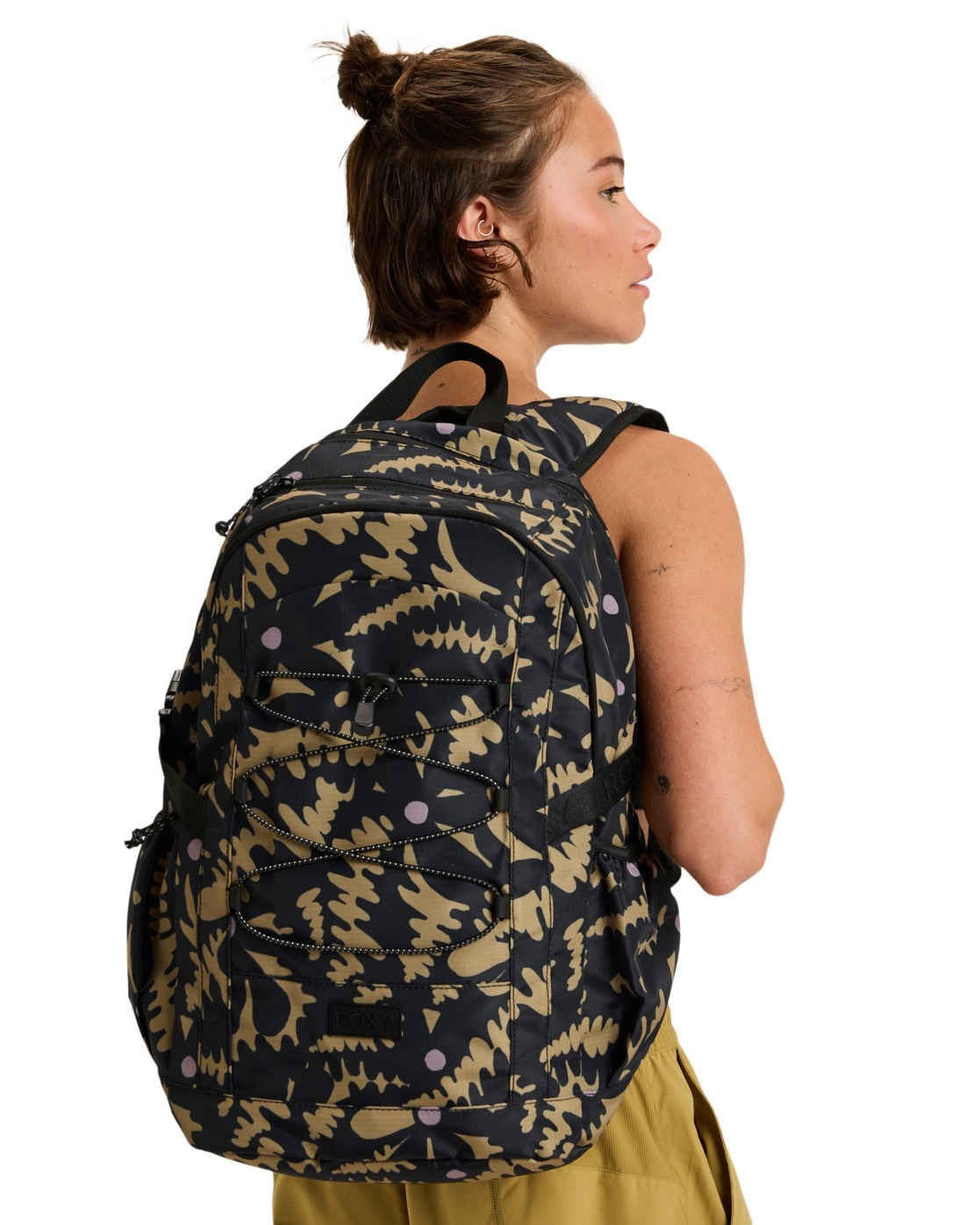 ROXY Damen Tagesrucksack "Jayjay Active", grau, Kunstfaser, Rucksäcke