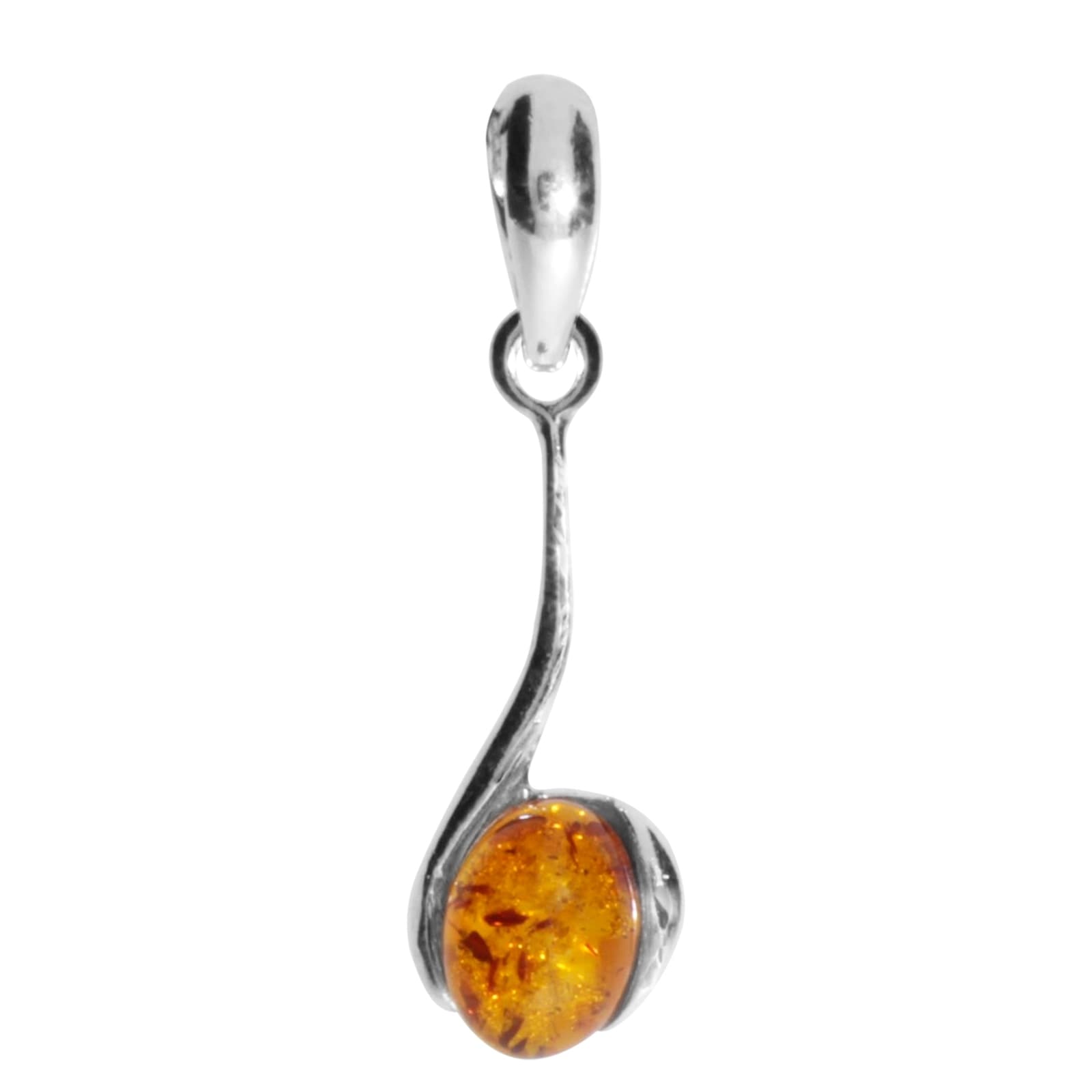 Kettenanhänger OSTSEE-SCHMUCK "Ostsee-Schmuck Anhänger Lennja klein Anhänger Lennja klein", weiß, Schmuckanhänger, Damen, 29 x 9mm, Silber 925 (Sterlingsilber), 1,1 g, Kettenanhänger