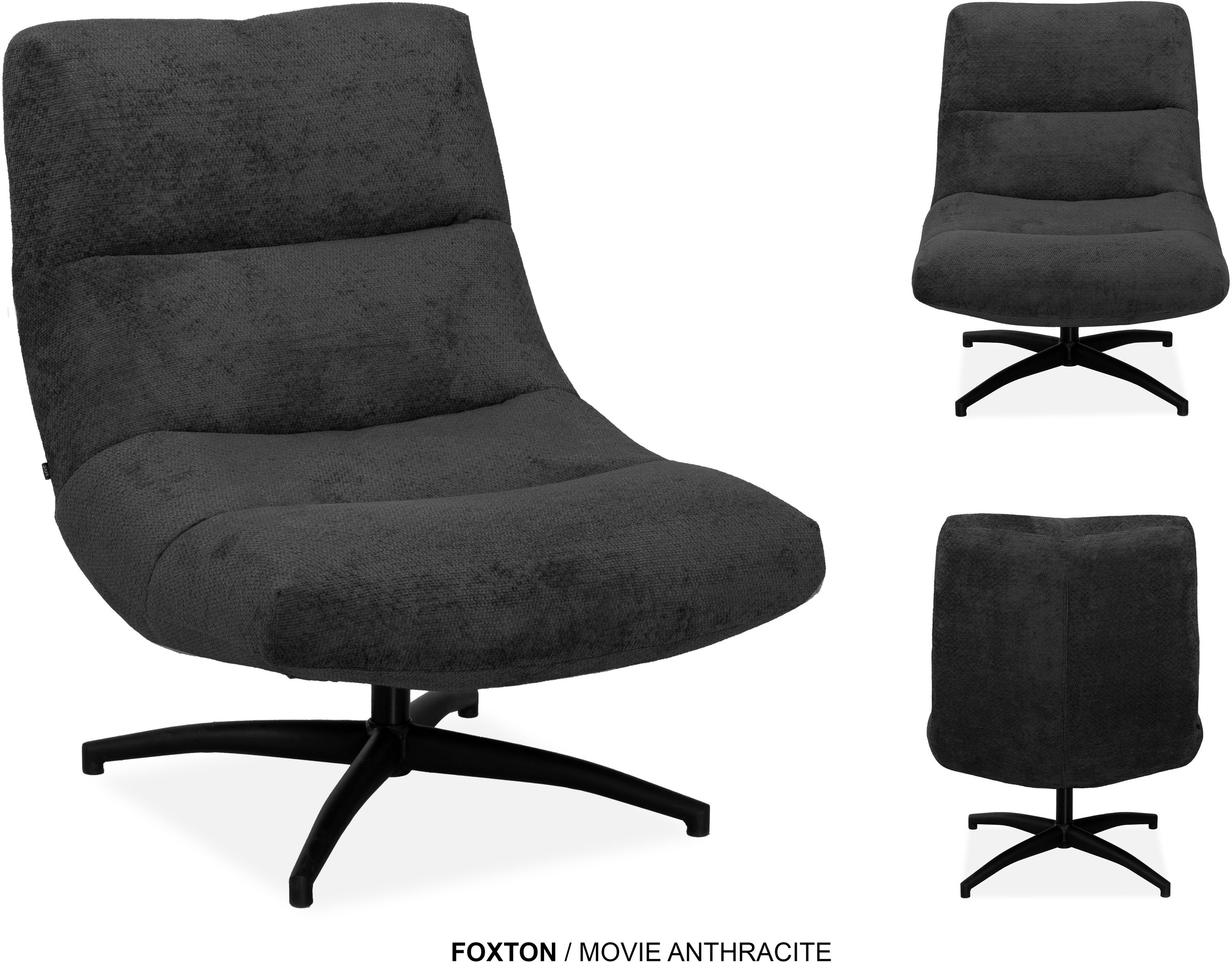 Thumbnail - OMG Design Esszimmerstuhl "Foxton" (Set) 2 Stk.bequemer Sessel, mit Drehgestell