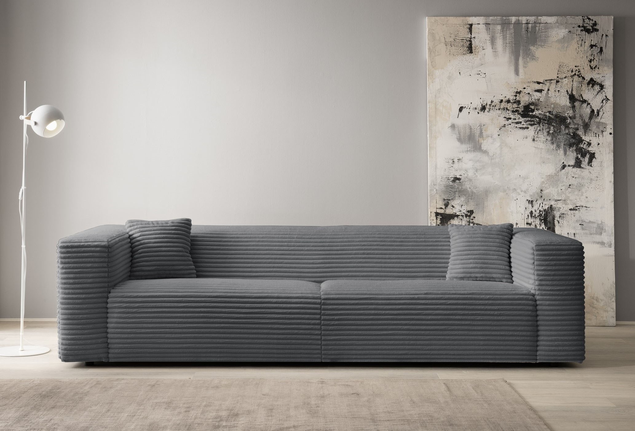 Home affaire 3-Sitzer "BAKELS, Couch in Cord oder Boucle-Stoff, Sofa im mod günstig online kaufen