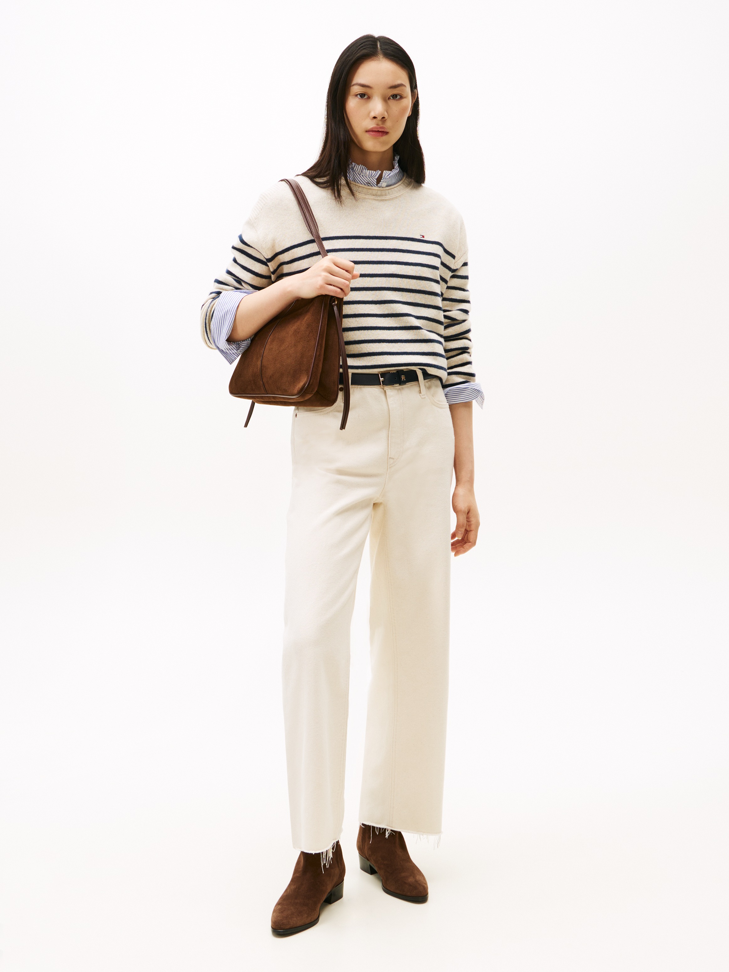 Thumbnail - Tommy Hilfiger Strickpullover "SOFT WOOL RLXD C-NK LS SWT" aus reiner Wolle