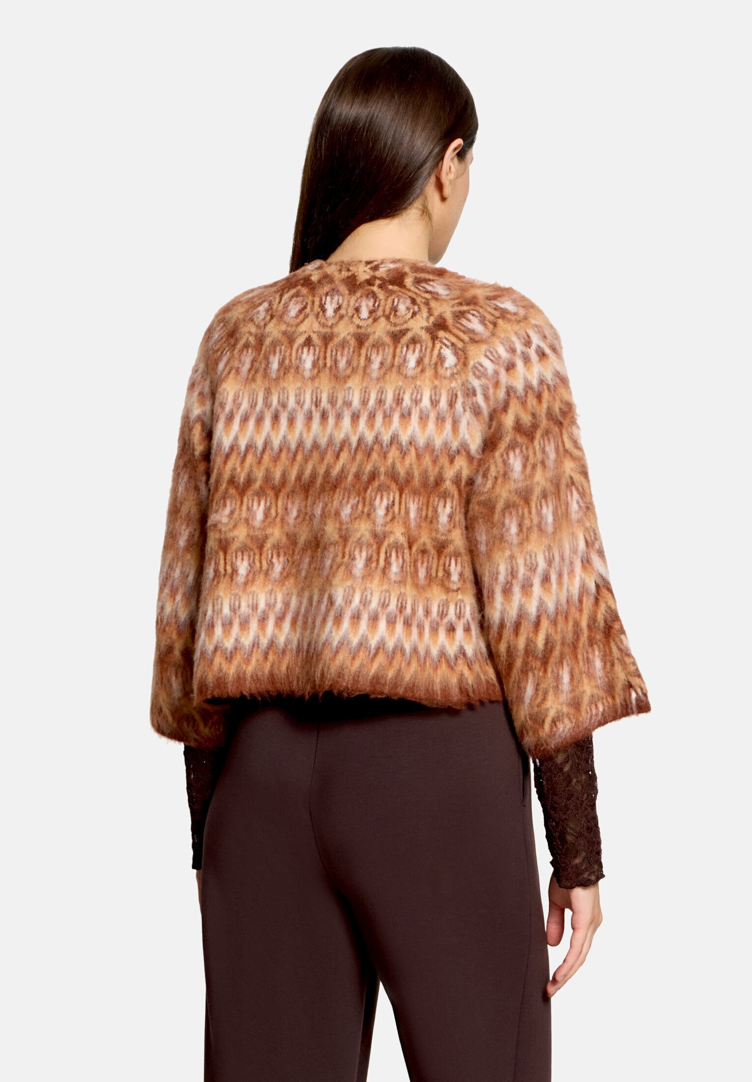 Cartoon Strickjacke »Damen mit Jacquard« 1