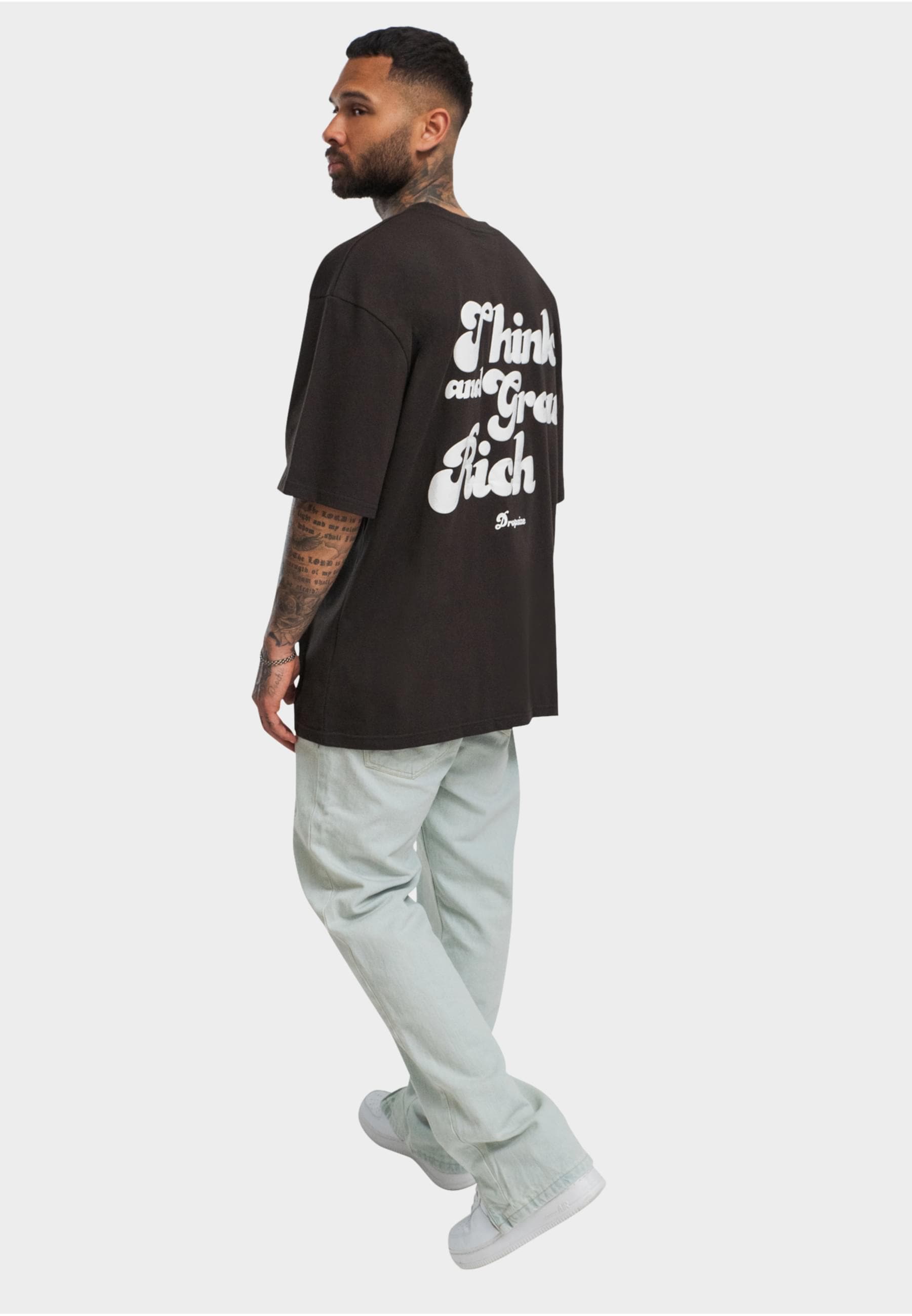 Dropsize T-Shirt »Dropsize Herren Heavy Grow Rich T-Shirt«, (1 tlg.)