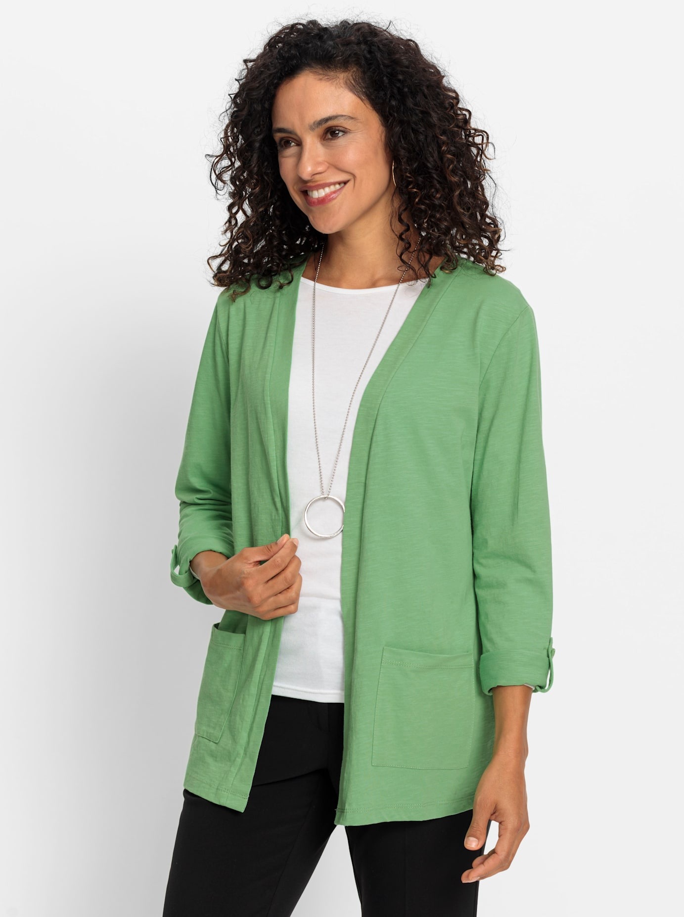 Inspirationen Shirtjacke "Shirtjacke" 1 Stk. tlg. günstig online kaufen