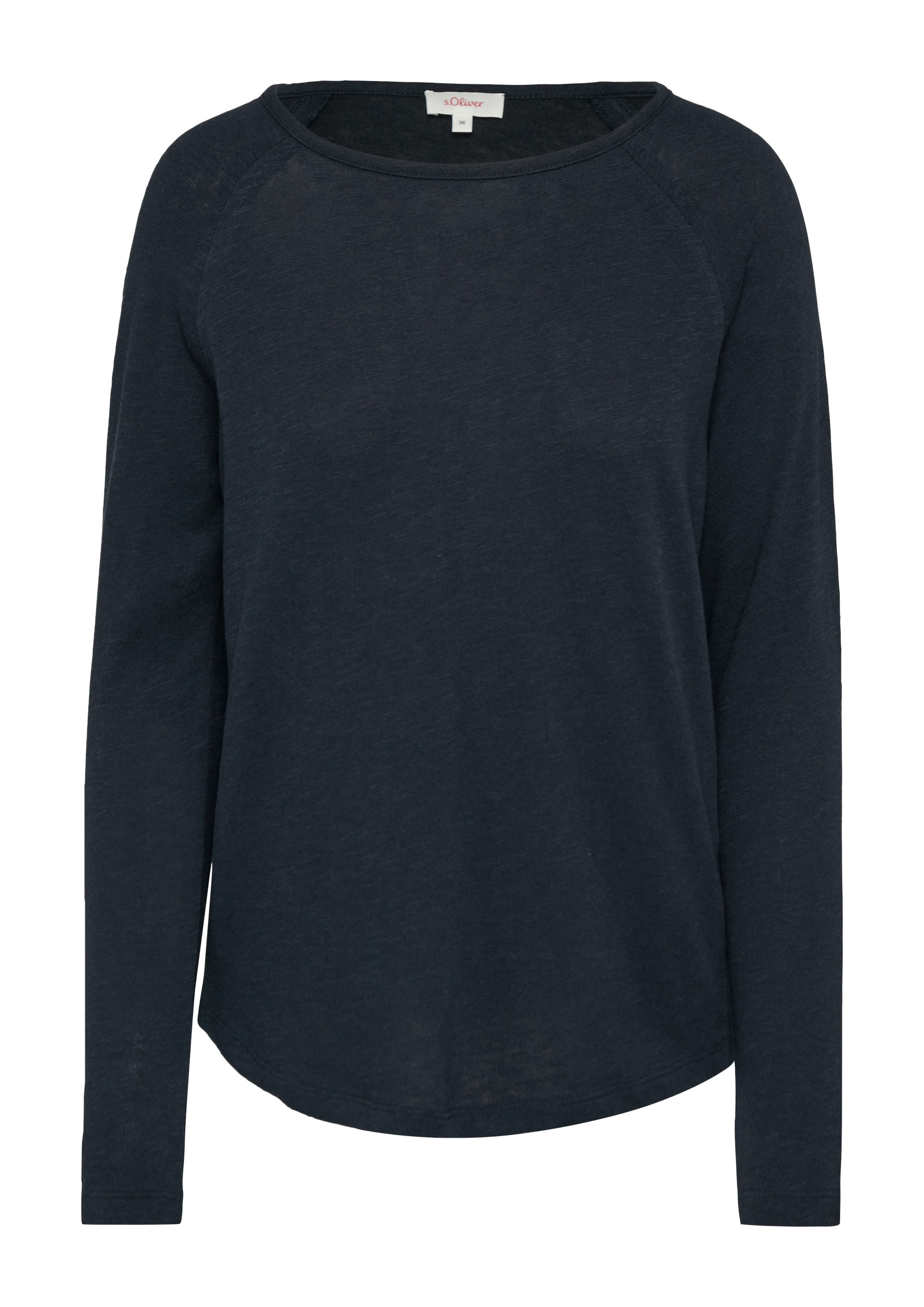 s.Oliver Langarmshirt, mit Flammgarnstruktur