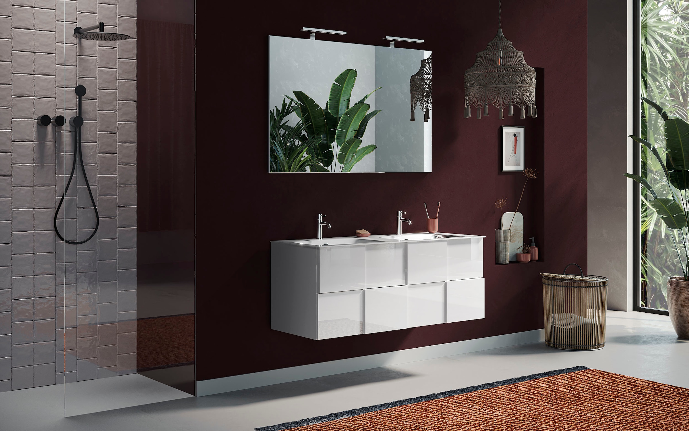 welltime Badspiegel »Neutral«, Spiegel mit Beleuchtung LED, Breite 120, Höhe 75 cm