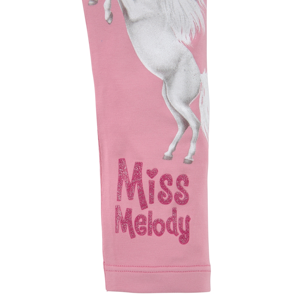 Miss Melody Langarmshirt & Leggings, (Set, 2 tlg.), mit tollen Pferdedrucken