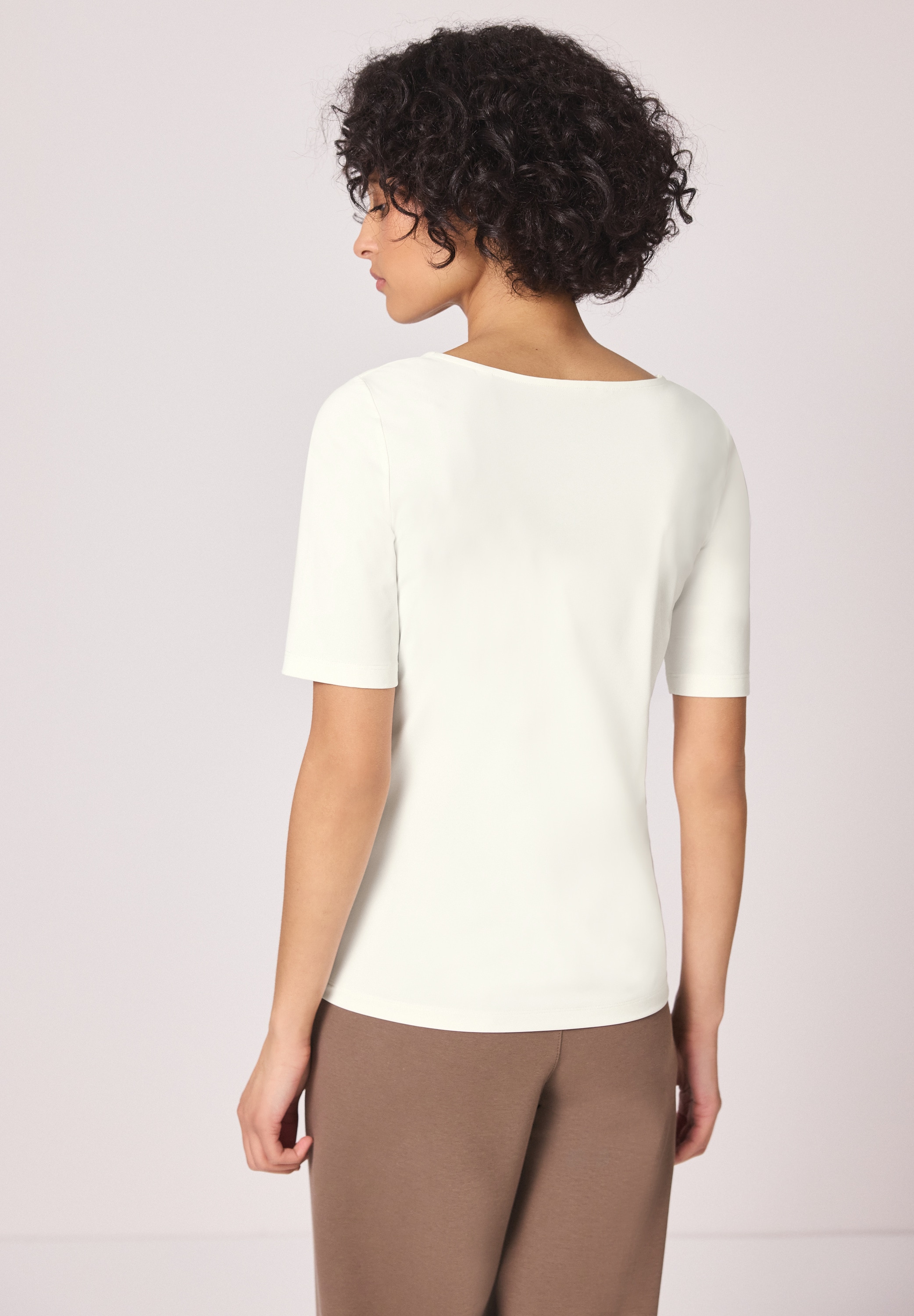 STREET ONE T-Shirt aus Jersey in Unifarbe