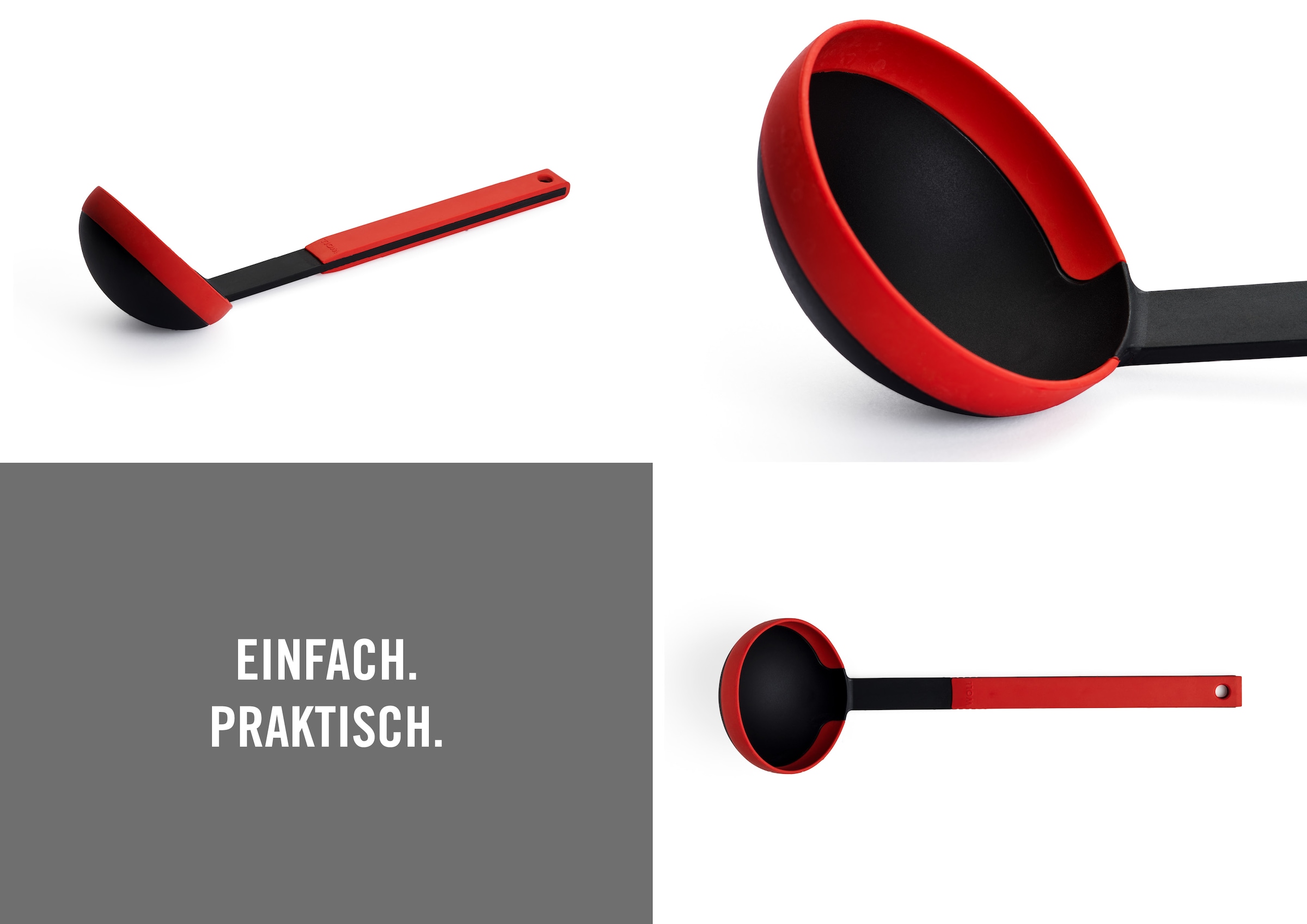 WOLL Suppenkelle »Cook it«, (1 tlg.), aus hochwertigem Kunststoff und Silikon