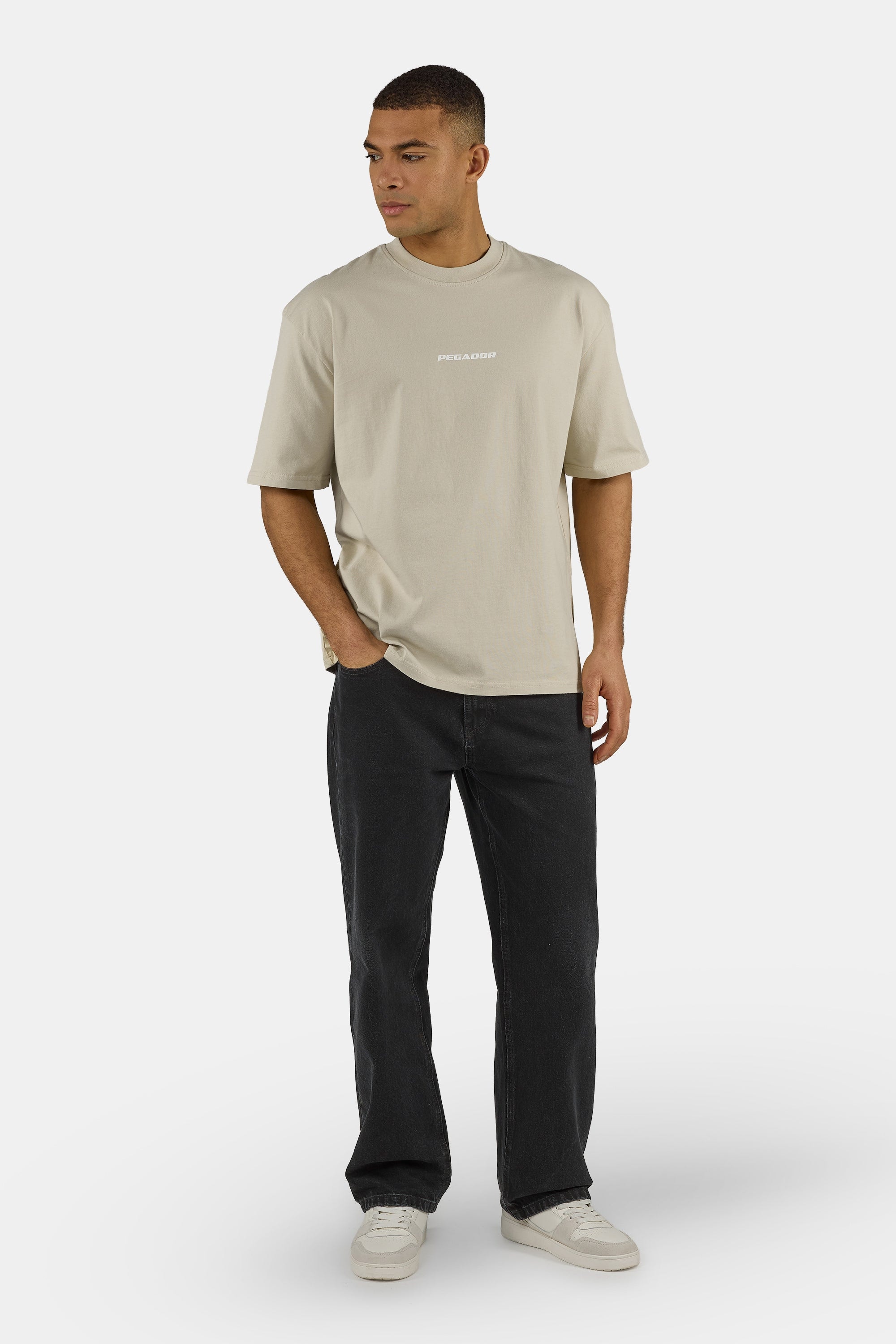 PEGADOR Rundhalsshirt "COLNE LOGO OVERSIZED TEE" Baumwolle, oversize günstig online kaufen