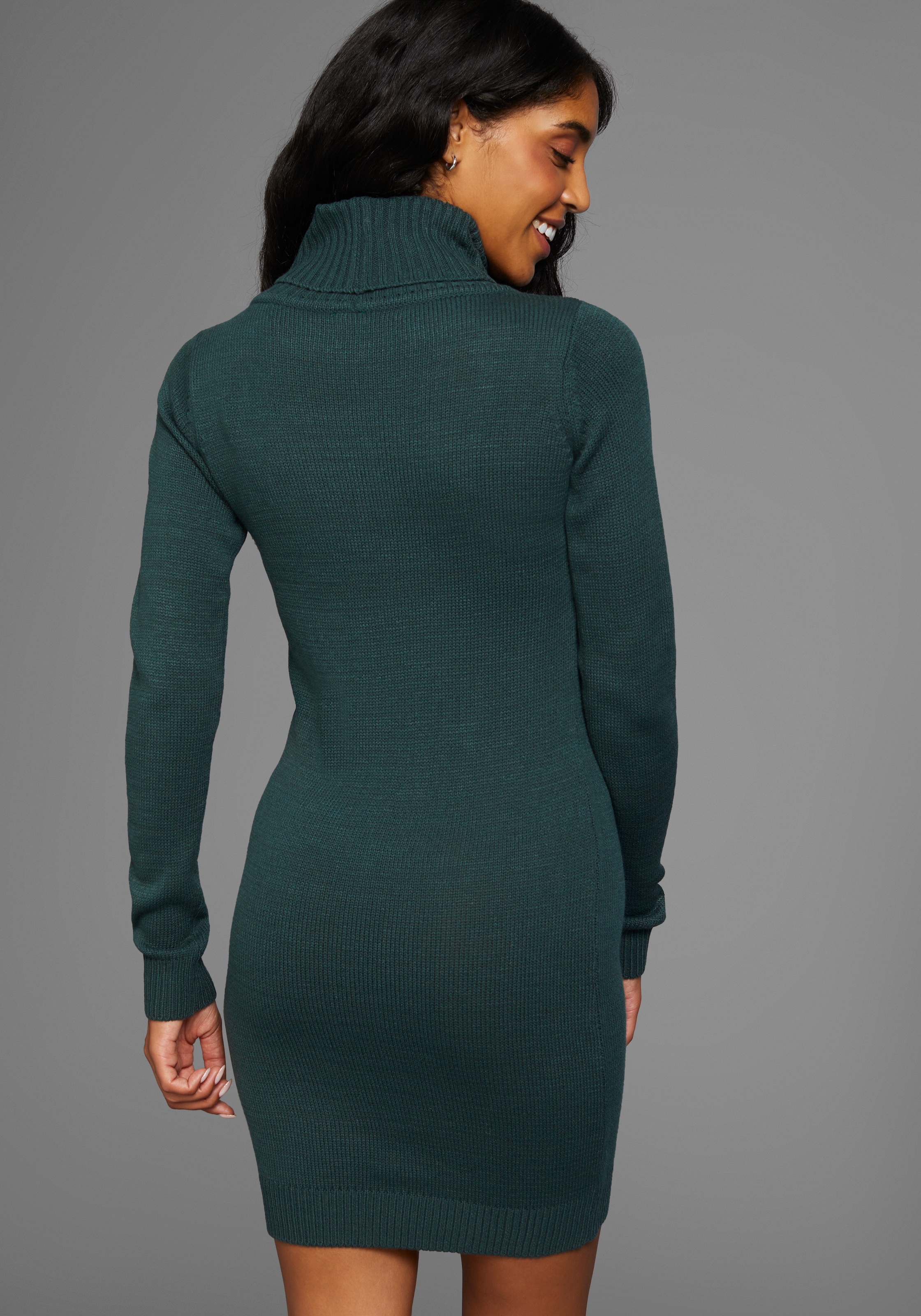 KangaROOS Strickkleid, mit Rollkragen