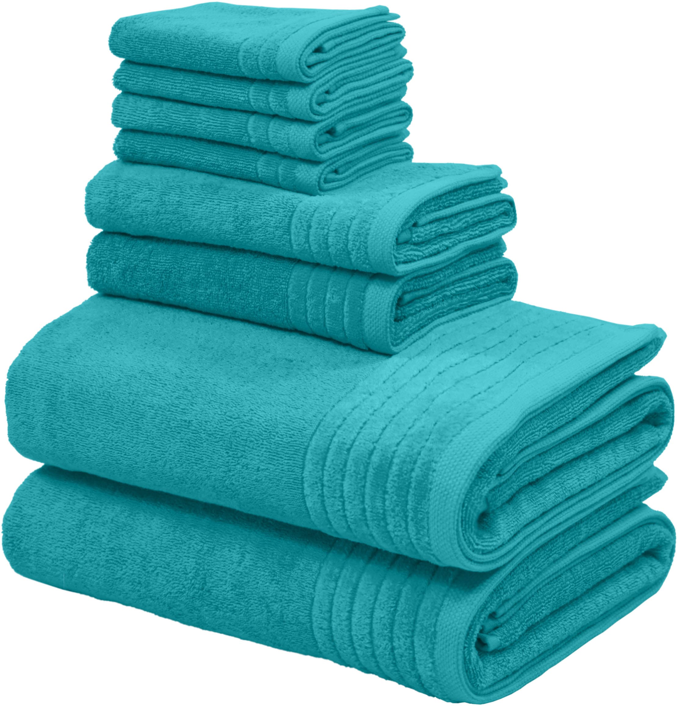 my home Handtuch Set »Sanremo Premium, Premium Handtücher, 600 gr/m², dicke Qualität« Set 8 Stk. Frottier Duschtücher, Handtücher, Seiftücher, 100% Baumwolle, 5 Jahre Garantie