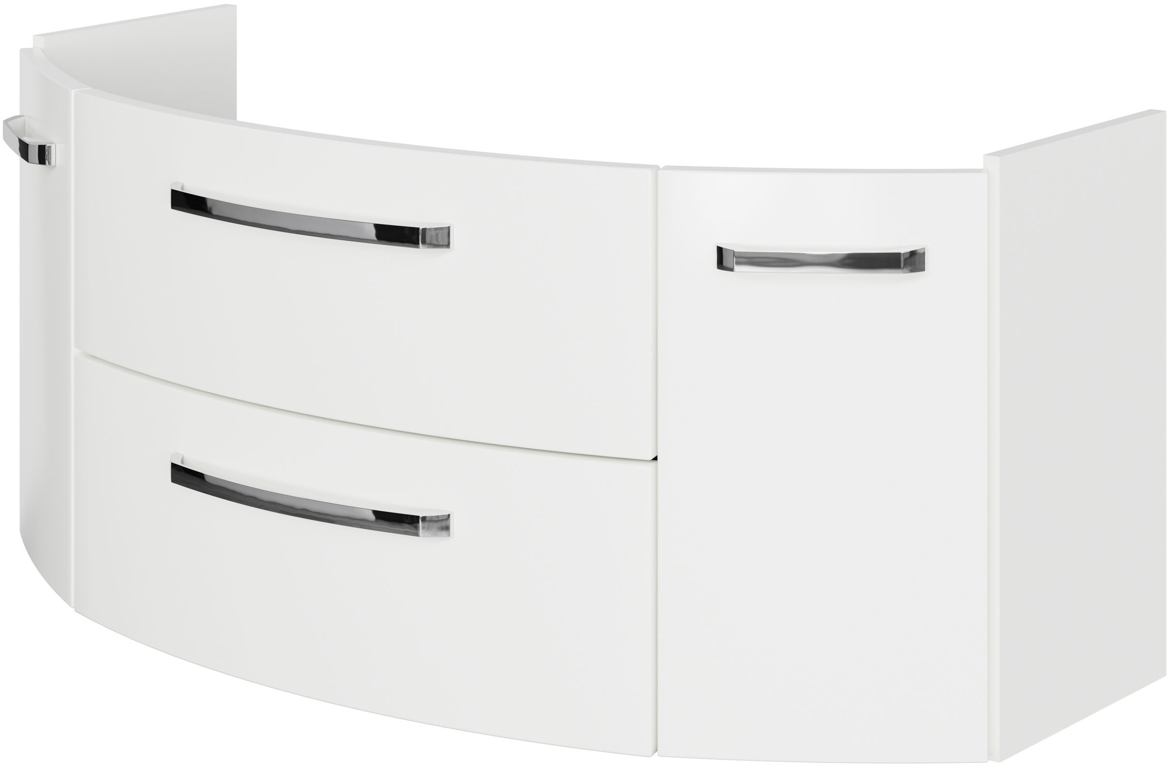 Saphir Badmöbel-Set »Serie 4010 4-teilig Keramik-Waschtisch mit LED-Spiegelschrank«, (Set), Badezimmer Set mit Unterschrank, Midischrank, inkl. Türdämpfer