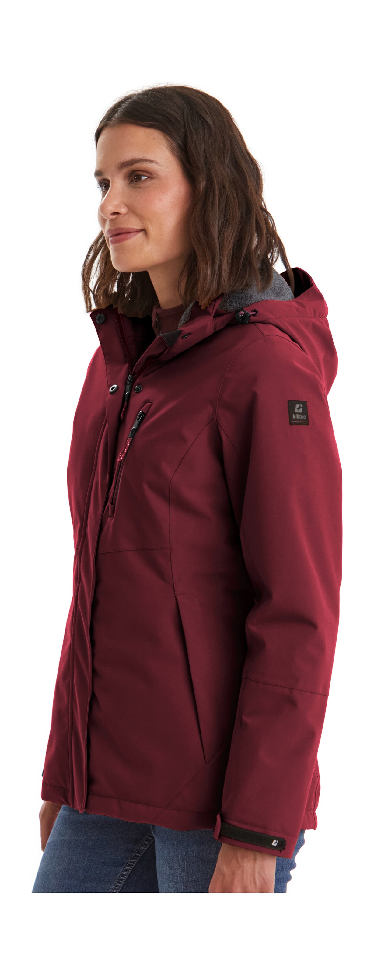 Killtec Outdoorjacke »KOW 140 WMN JCKT«, Wasserdichte Damenjacke, atmungsaktiv, abnehmbare Kapuze