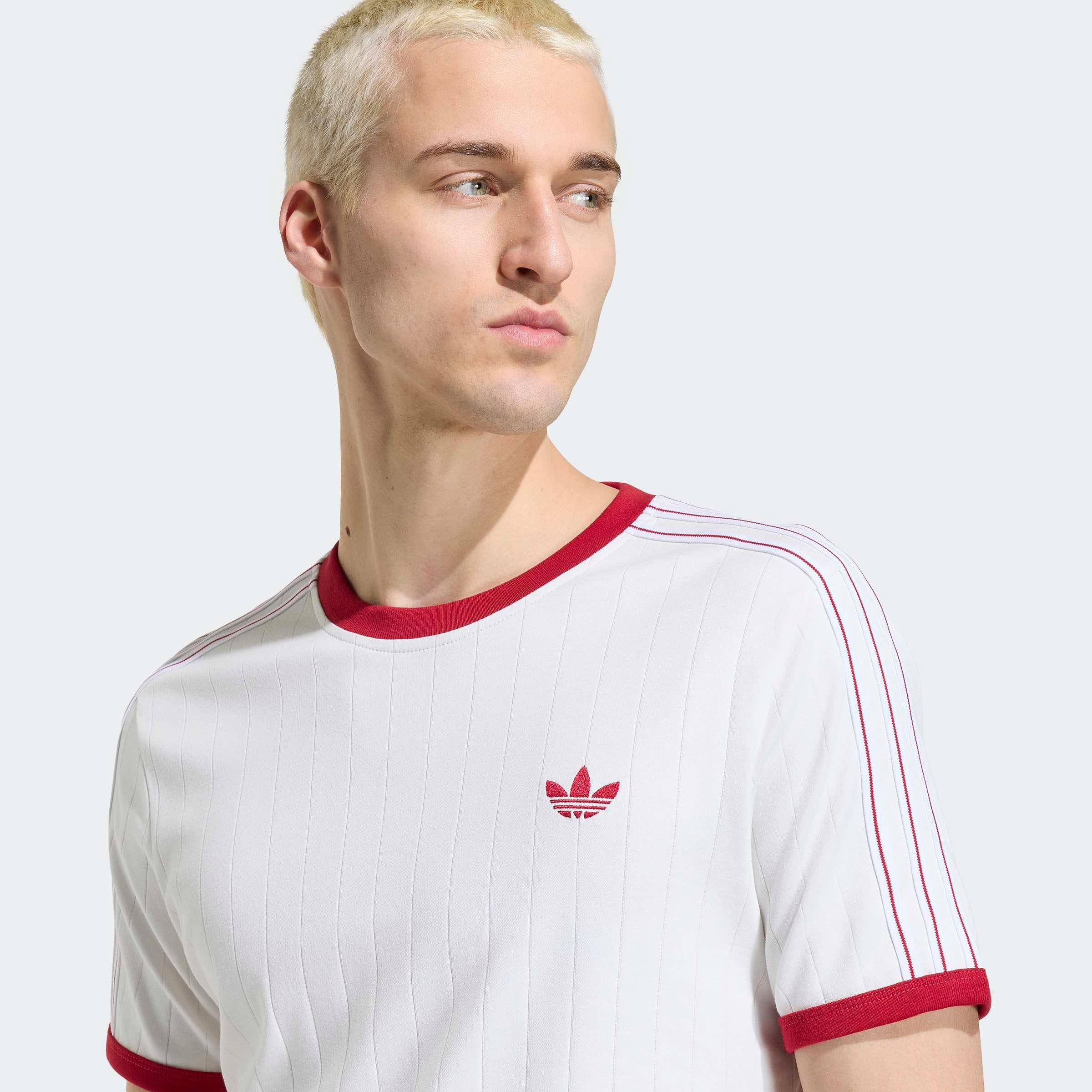 adidas Originals T-Shirt »DROP NEEDLE 3-STREIFEN« für Erwachsene, mit sportlichem Stil, in normaler Länge, Kurzarmdesign