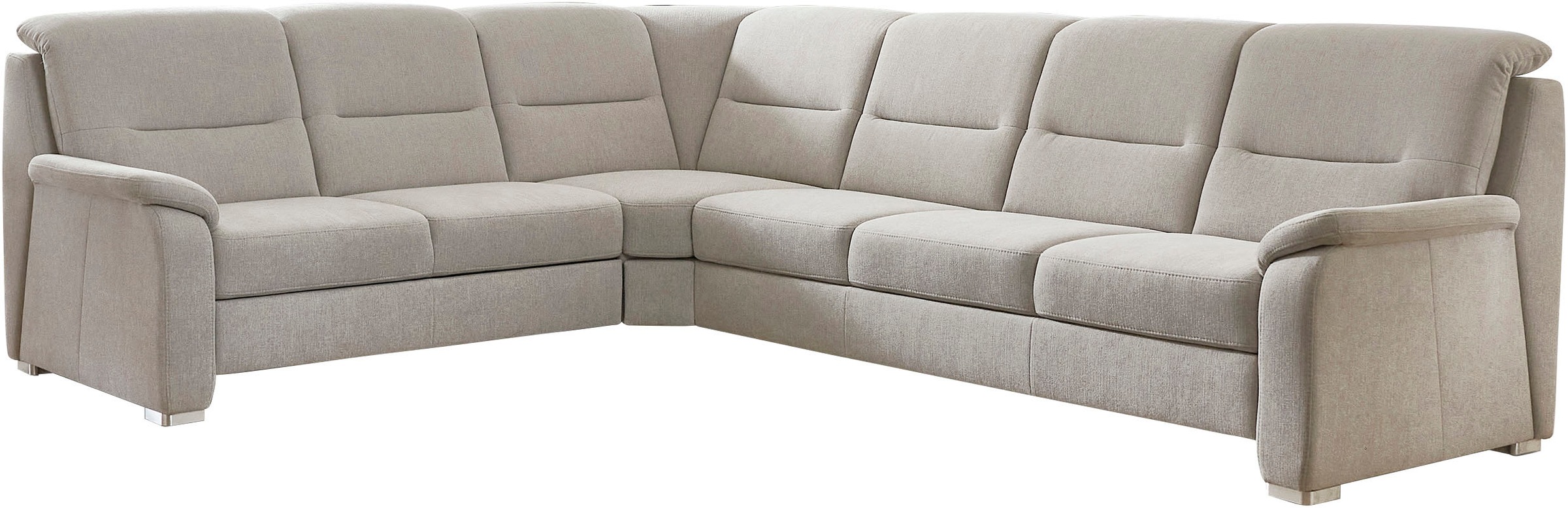 Die PlanBar Ecksofa »PP-HS10002« wahlweise mit Kopfteilverstellung, Bettfunktion und Stauraum