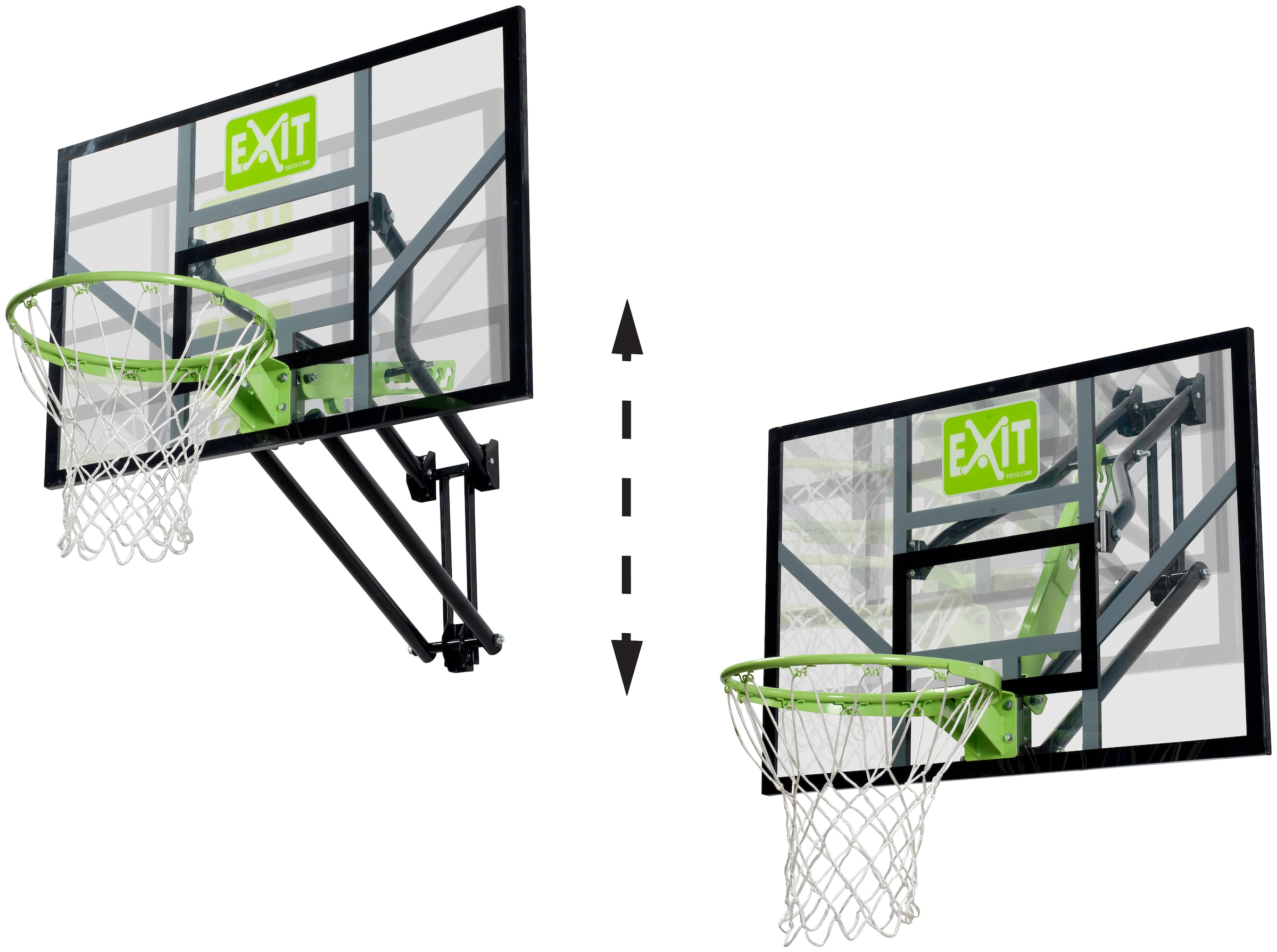 EXIT Basketballkorb »GALAXY Wall-mount Dunk«, in 5 Höhen einstellbar