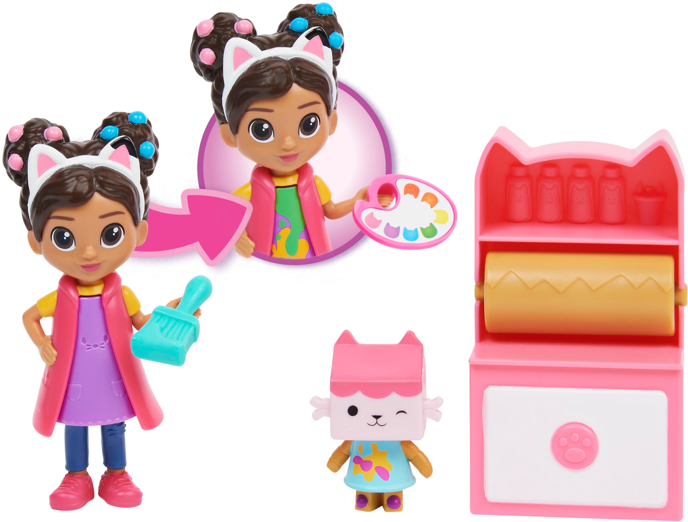 Spin Master Spielwelt »Gabby's Dollhouse - Cat-tivity Pack – Bastelset mit Baby Box«, Art Studio