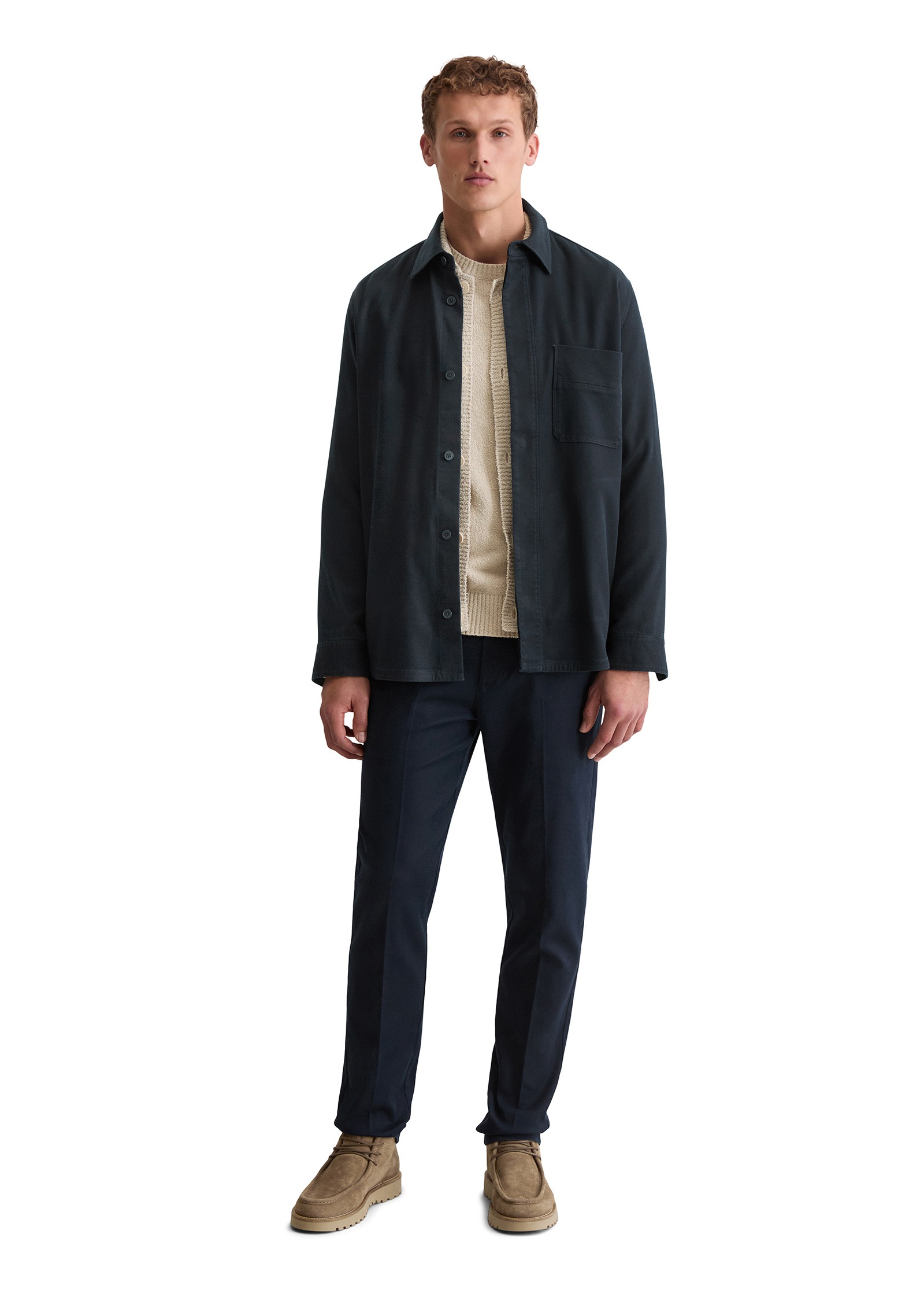 Marc O'Polo Kurzjacke »aus weichem Bio-Baumwoll-Lyocell-Mix« ohne Kapuze