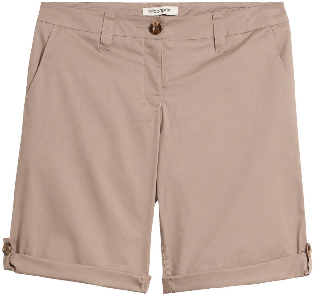 bonprix Bermudas »Stretch Bermuda«  mit krempelbaren Beinen, Regular Fit