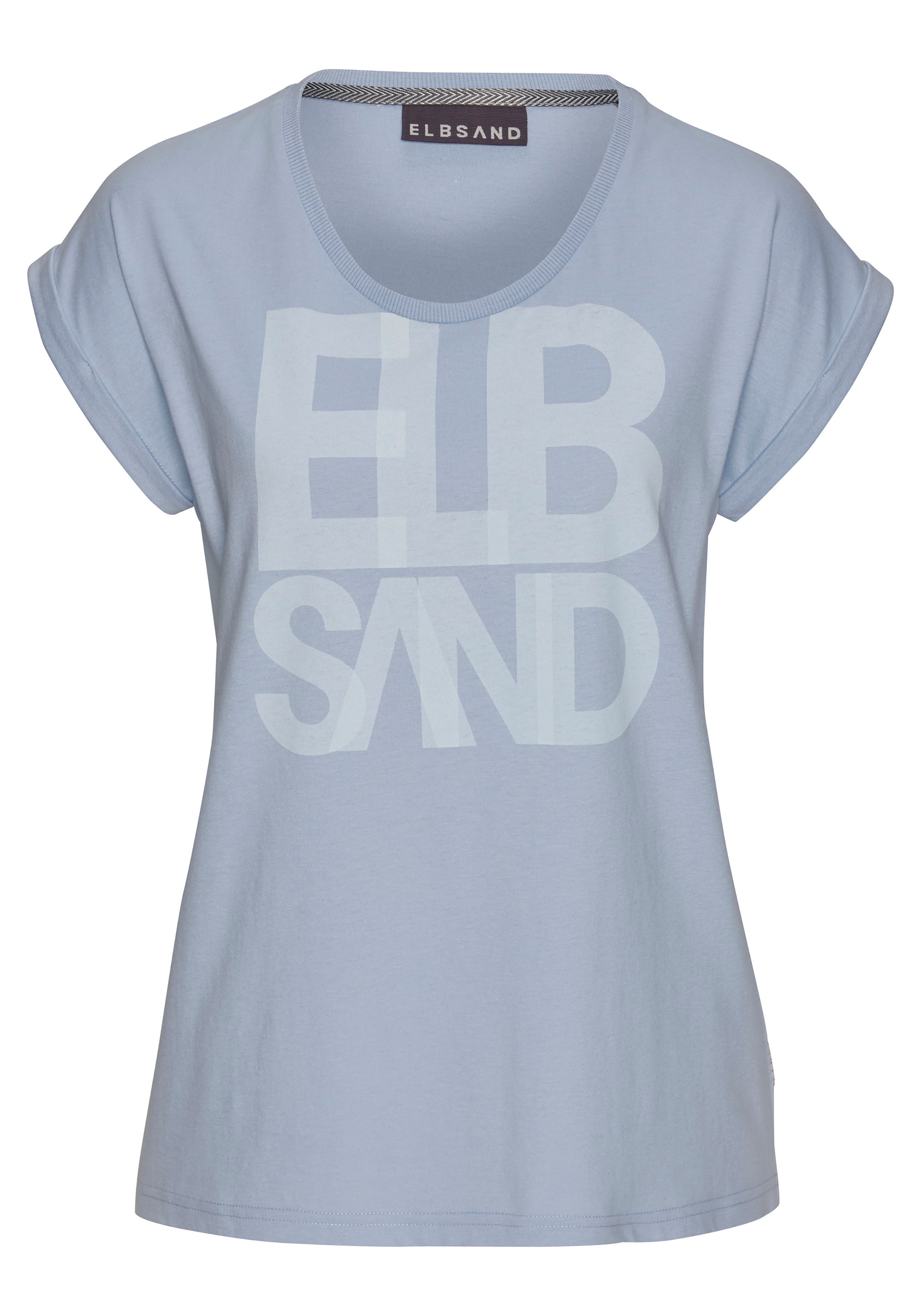 Elbsand T-Shirt "Eldis", mit Logodruck, Kurzarmshirt aus Baumwoll-Mix, spor günstig online kaufen
