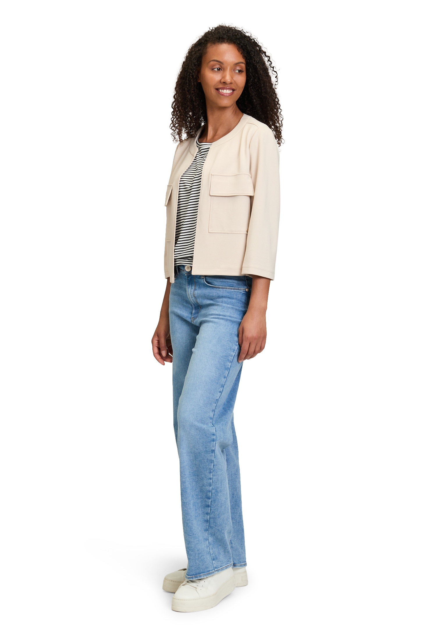 Betty&Co Jackenblazer »Betty & Co Casual-Jacke mit Taschen«, Material