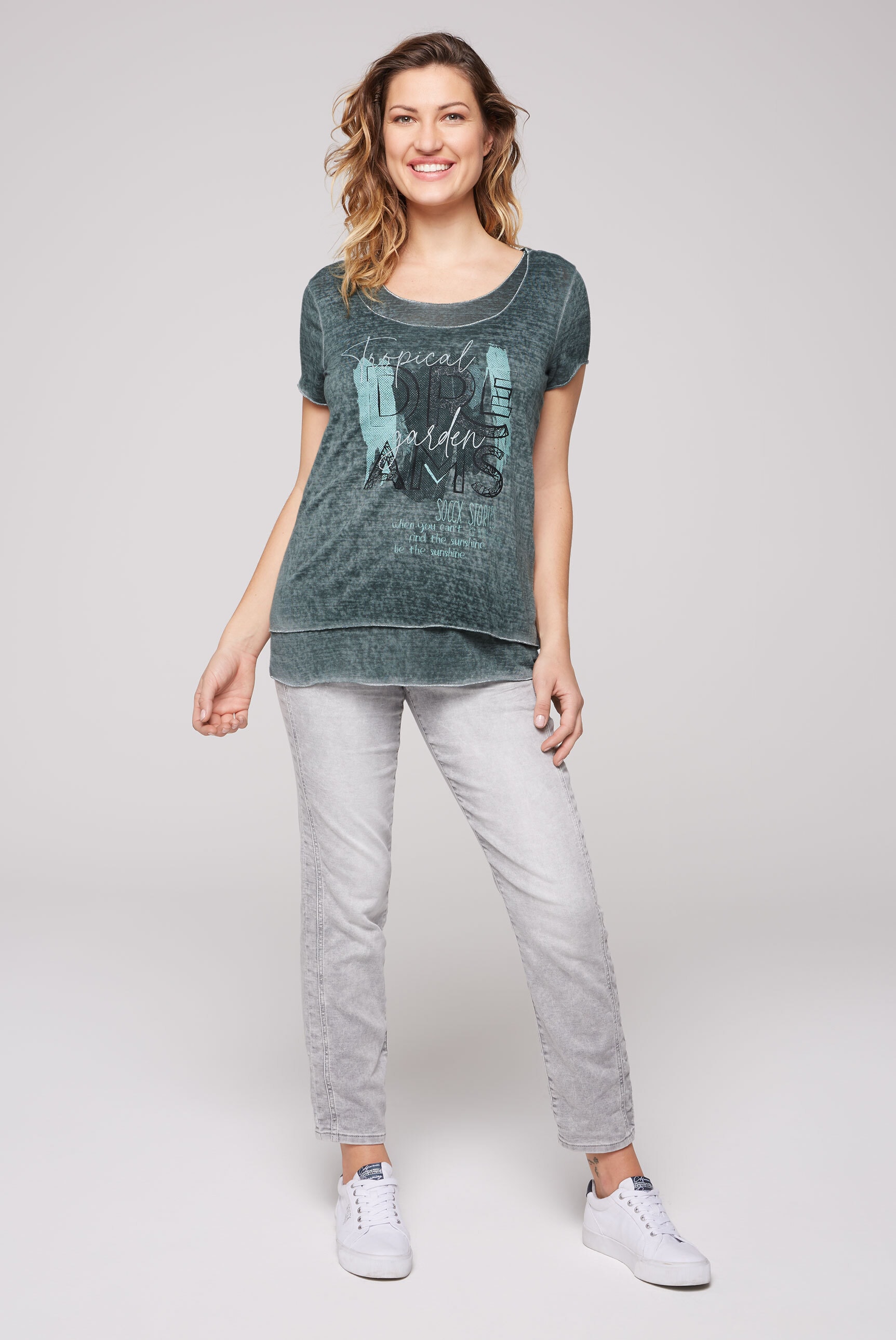 SOCCX 2-in-1-Shirt, als 2-in-1 Optik