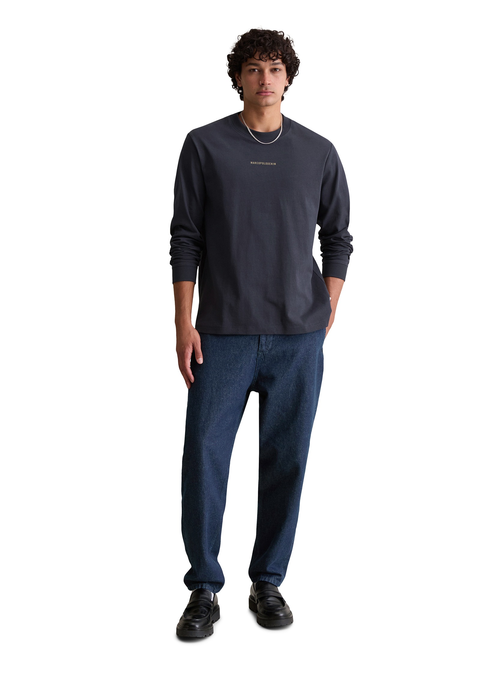 Marc O'Polo DENIM Langarmshirt »aus schwerem Bio-Baumwoll-Jersey«