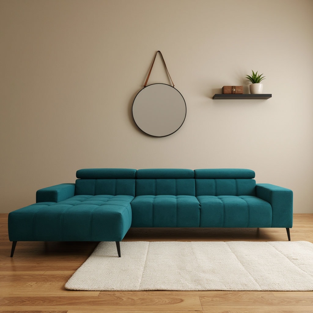 DOMO collection Ecksofa "Trento L-Form, mit Kufenfuß oder Einzelfuß", wahlw günstig online kaufen