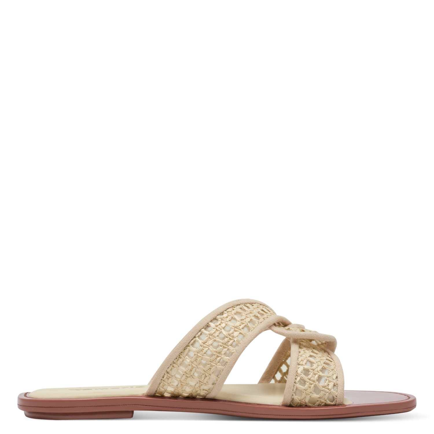 Tamaris Pantolette  Sommerschuh, Schlüpfschuh, Flat mit Baststickerei