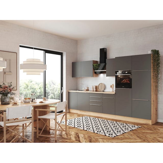 RESPEKTA Küchenzeile »Safado aus der Serie Marleen«, Breite 340 cm, mit Soft -Close | BAUR