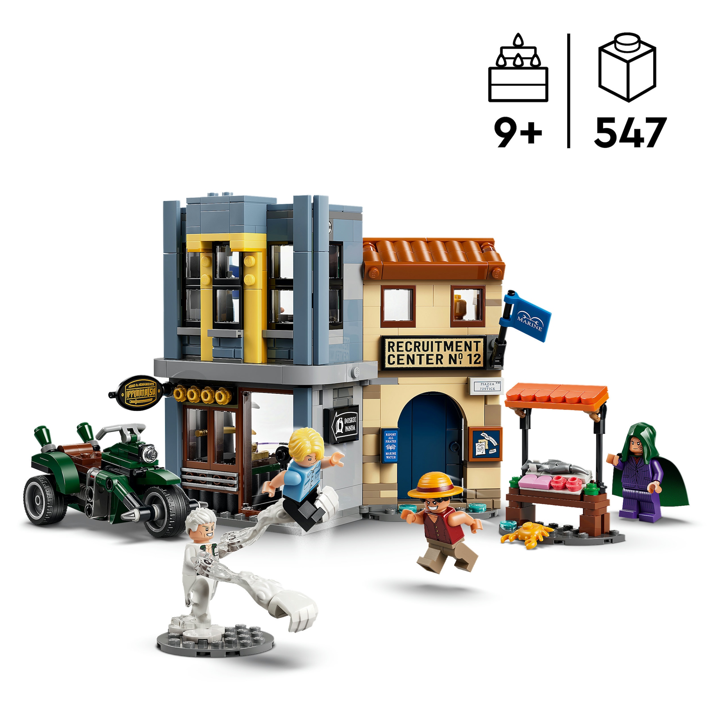 LEGO® Konstruktionsspielsteine »Showdown mit Kapitän Smoker (75642), LEGO ONE PIECE« Made in Europe