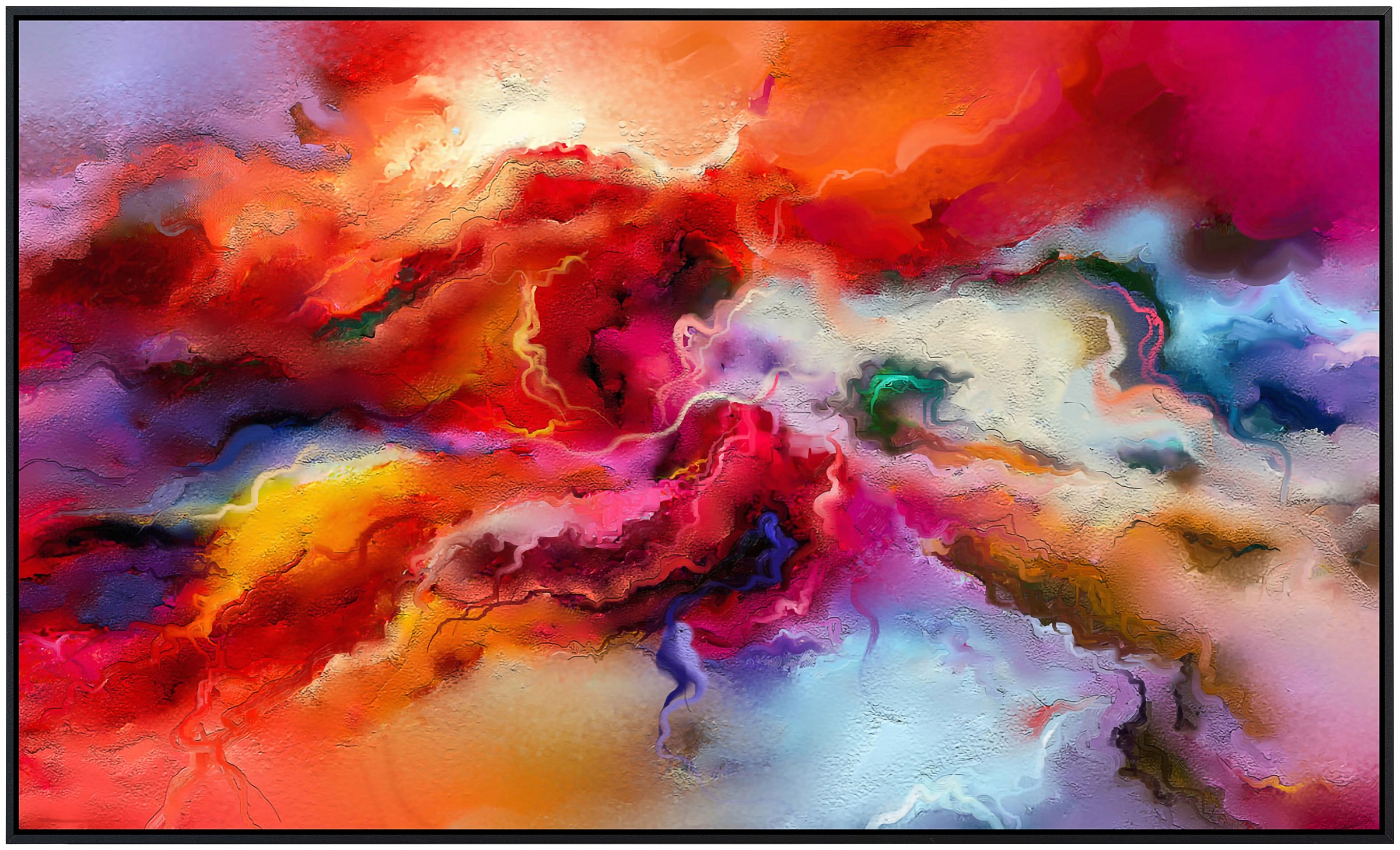 Papermoon Infrarotheizung »Abstraktes Ölgemälde« sehr angenehme Strahlungswärme