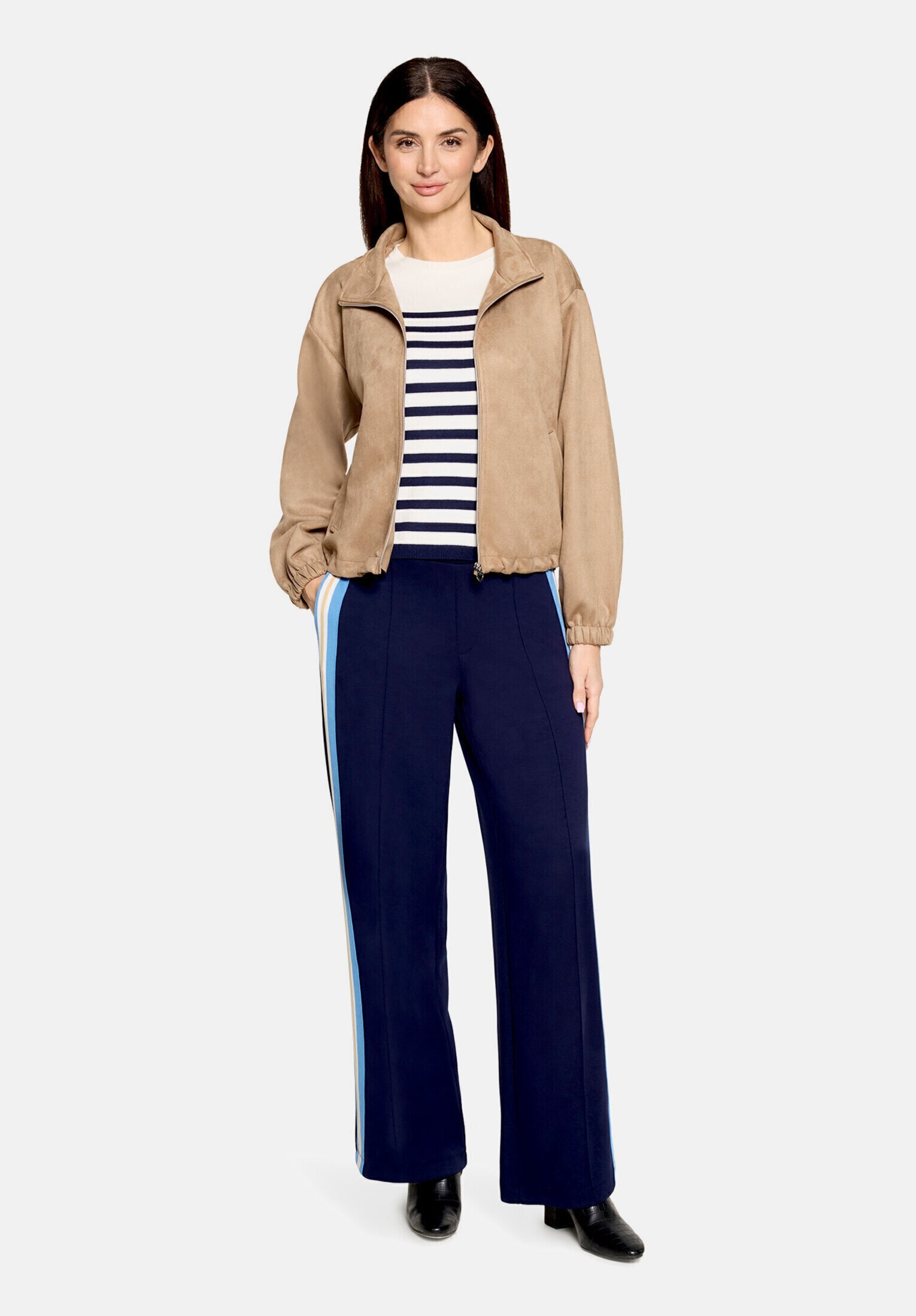 Cartoon Blouson "Damen mit Eingrifftaschen"