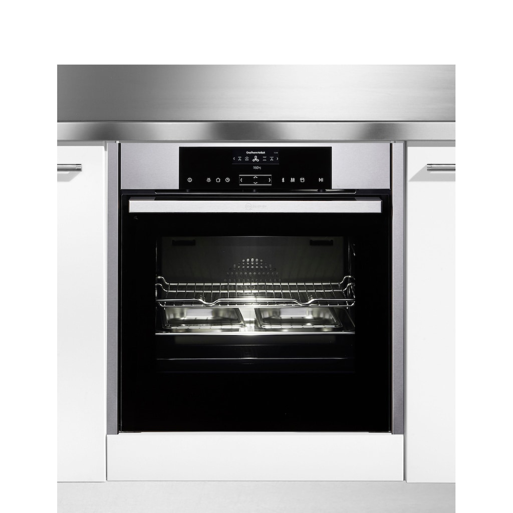 NEFF Dampfbackofen »B15FS22N0«, N 90, mit Teleskopauszug nachrüstbar, easyClean, CircoTherm® FullSteam® - Volldampf