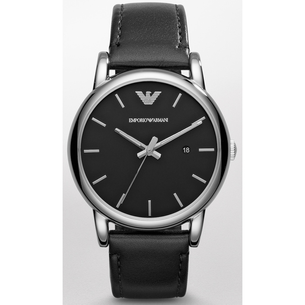 Emporio Armani Quarzuhr »AR1692«, Armbanduhr, Herrenuhr, Datum, analog