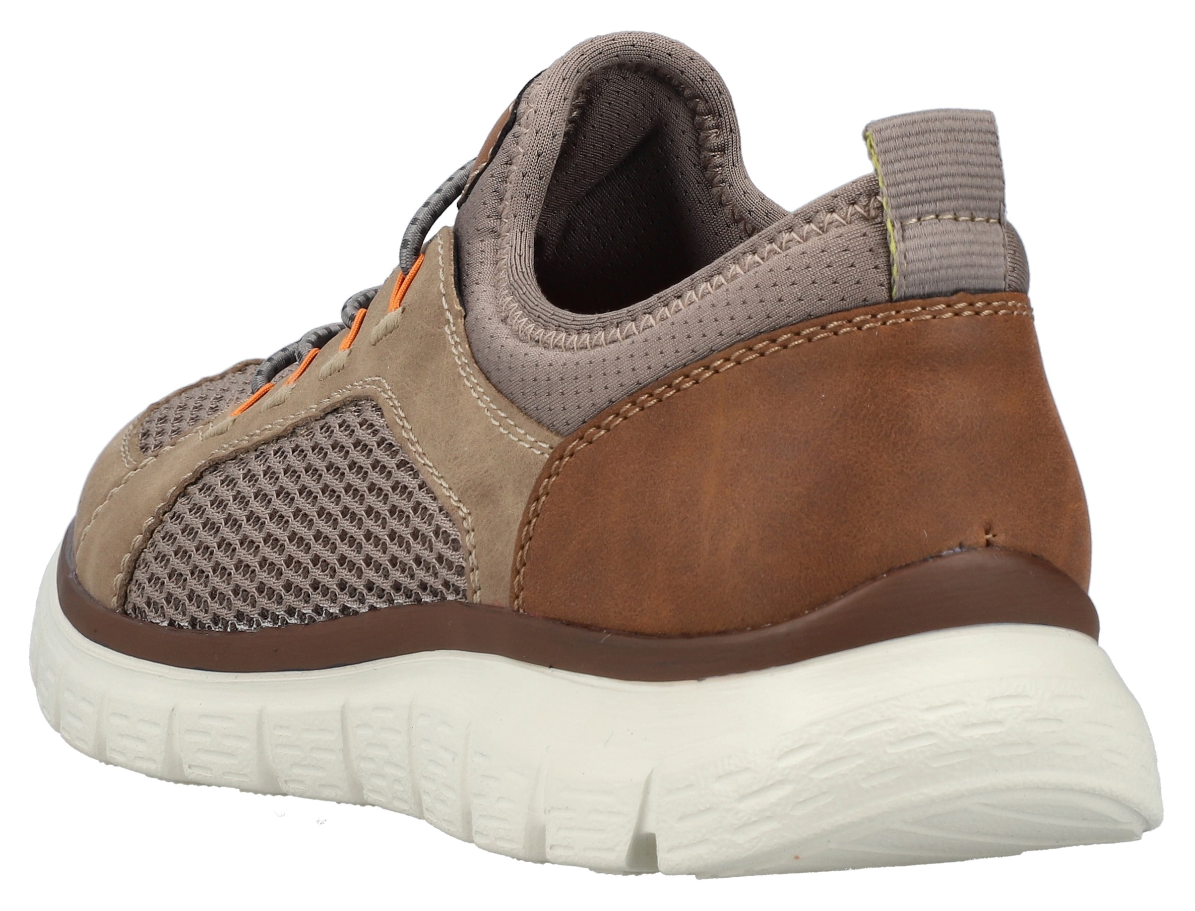Rieker Slip-On Sneaker, Schlupfschuh, Slipper, Freizeitschuh, Gummizug und helle Laufsohle