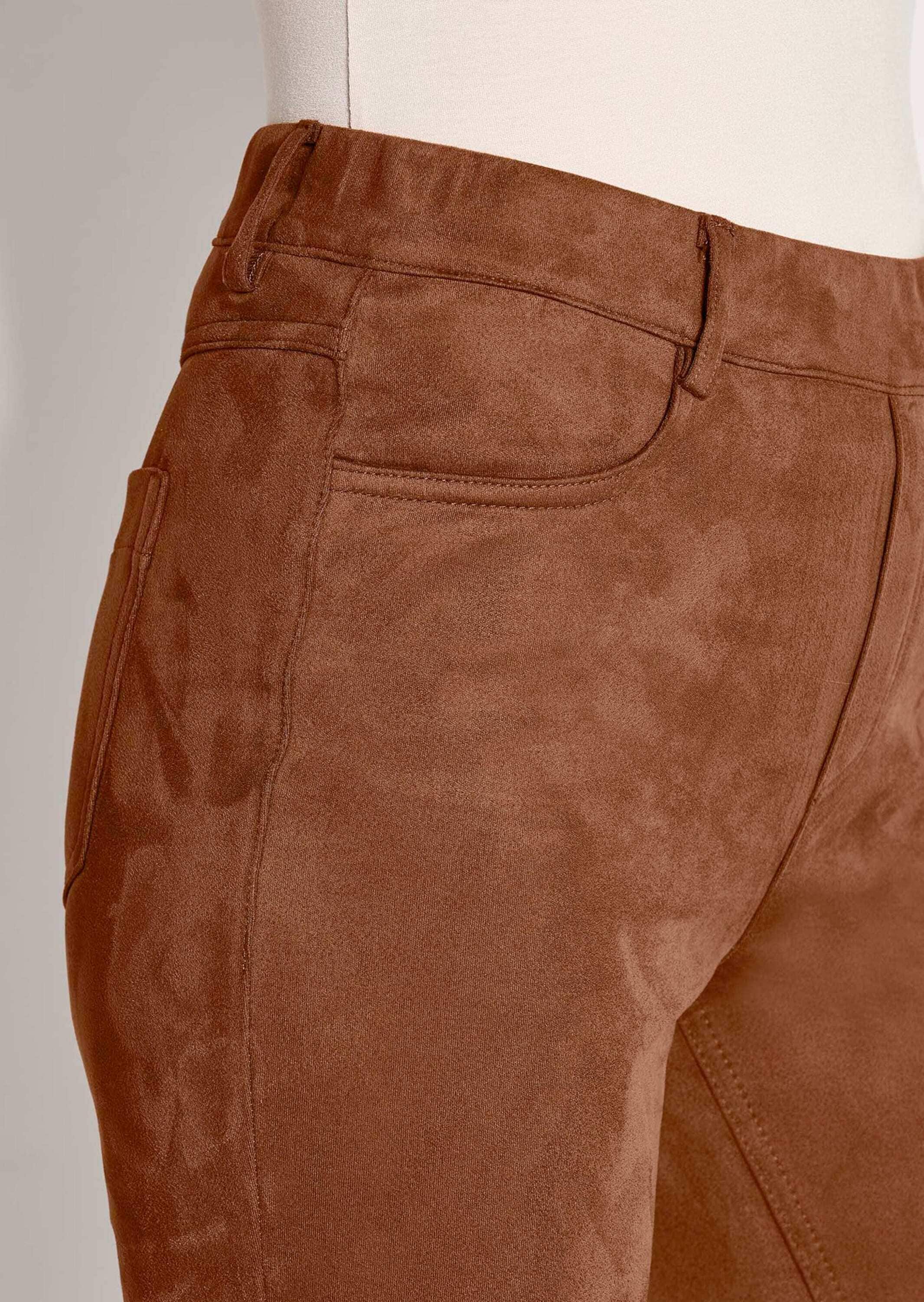 MADELEINE Stoffhose »Jeggings Slim Fit Hose in Veloursleder-Optik«