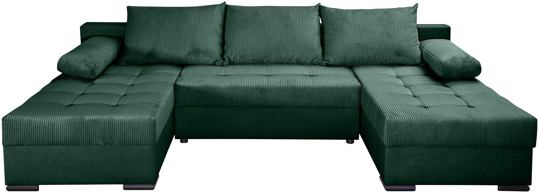 Thumbnail - COLLECTION AB Wohnlandschaft "Josy, U-Form, Schlafsofa mit Bettkasten", (Cord-/Mix), flexible Recamiere, Breite: 269cm, ...