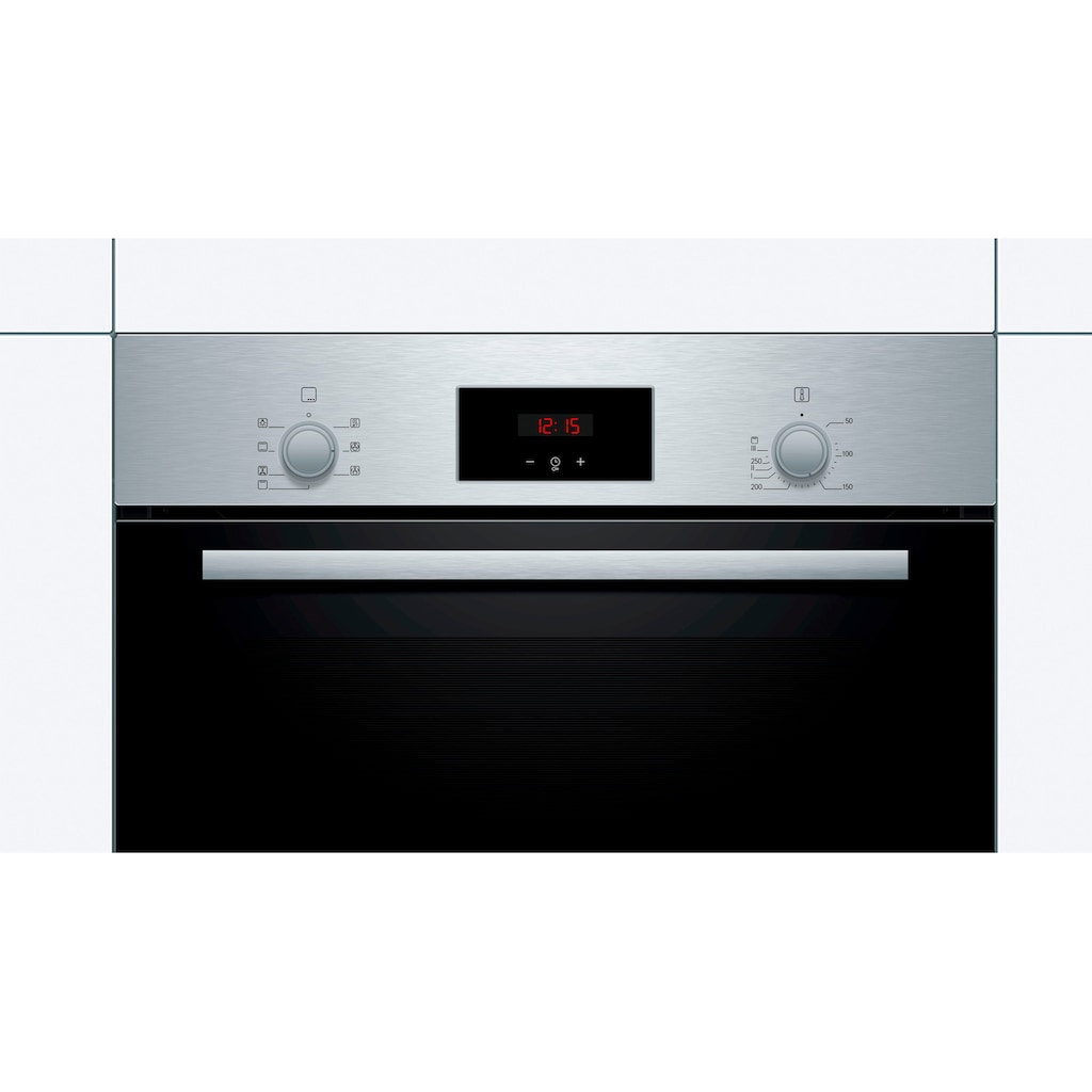 BOSCH Backofen-Set »HBD236VR60«, HBF133BR0, mit Teleskopauszug nachrüstbar, ecoClean Direct