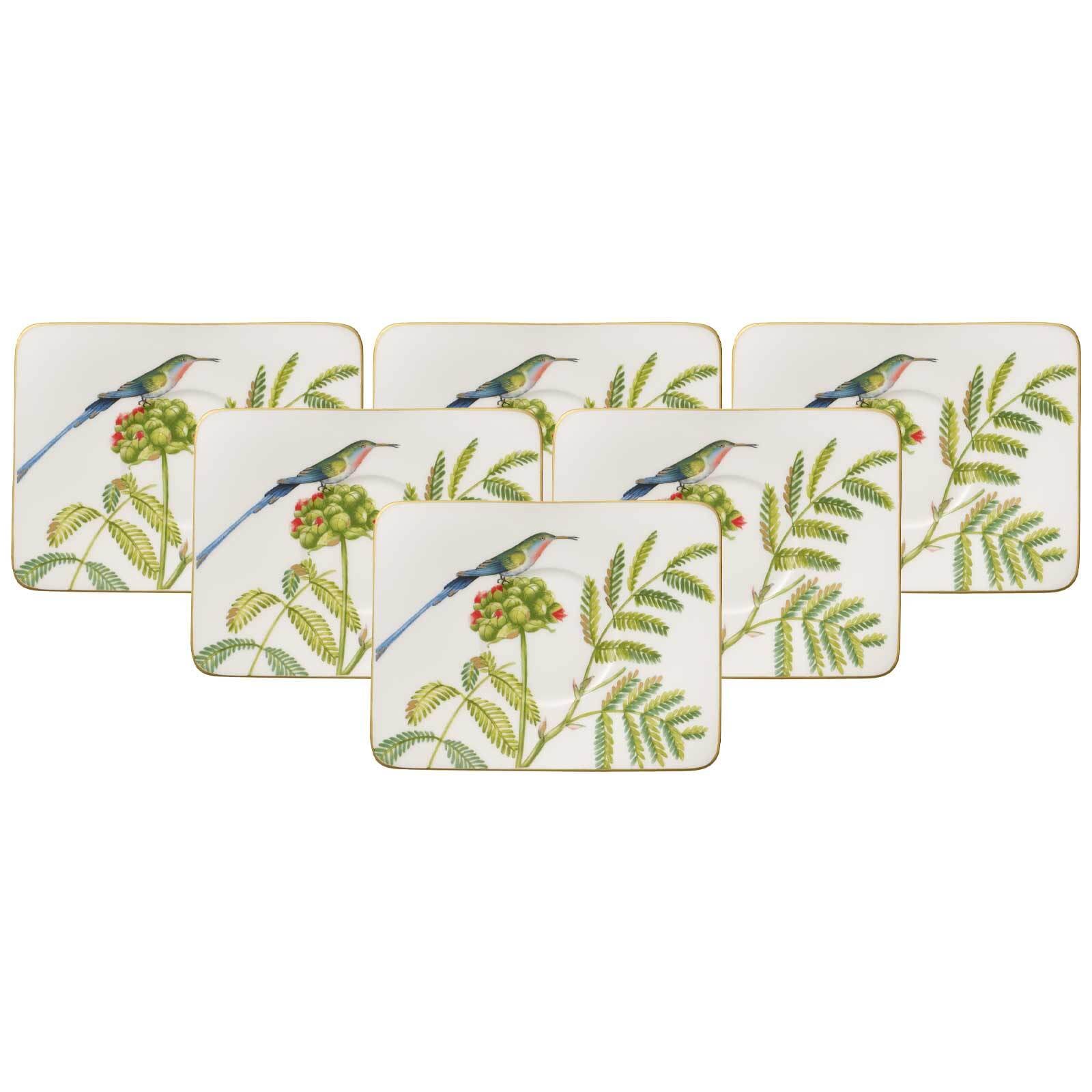 Villeroy & Boch Untertasse "Kaffeeuntertassen Amazonia 17 x 14 cm 6er Set bunt"