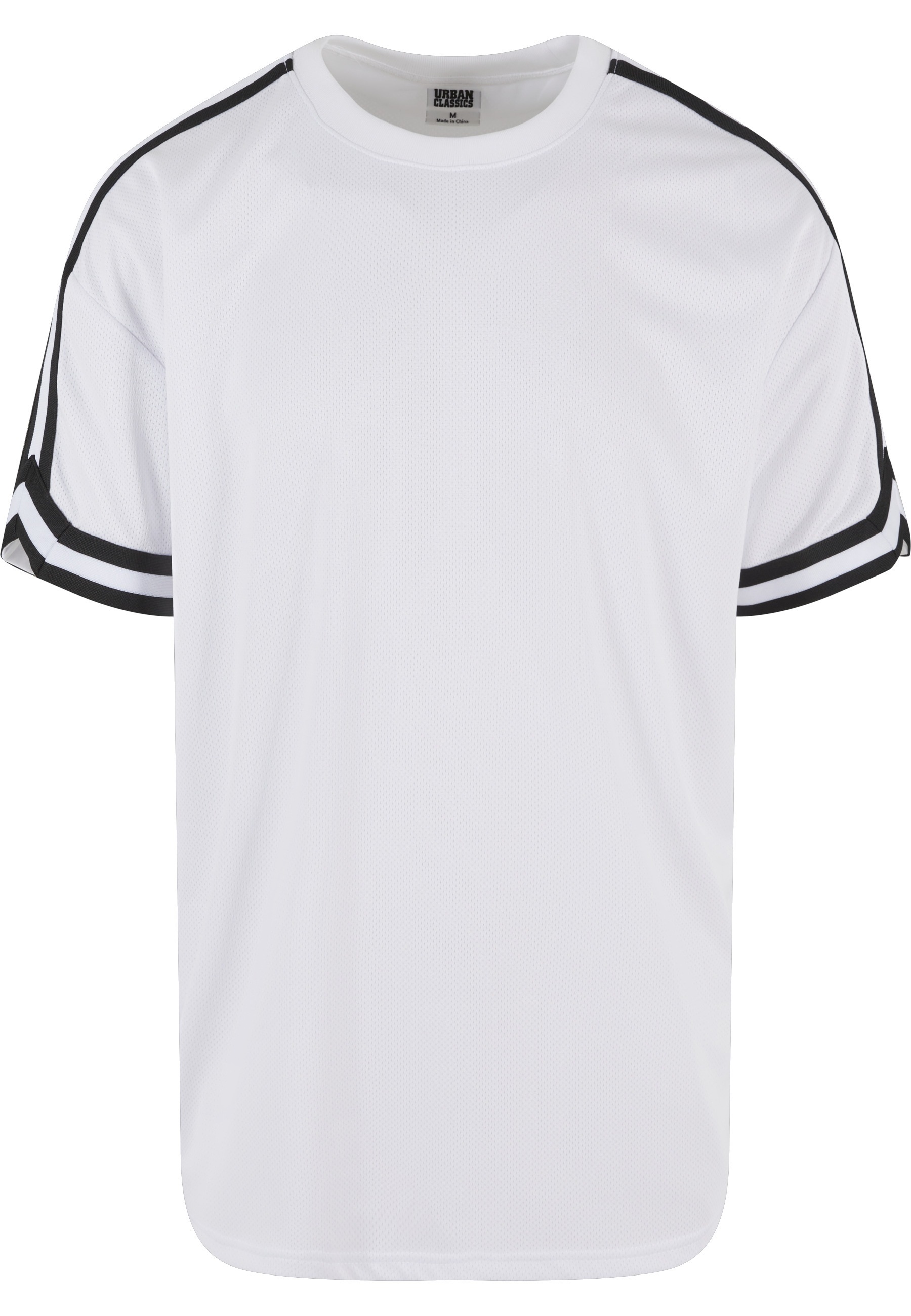 URBAN CLASSICS Netzshirt "Urban Classics Herren Oversized Stripes Mesh Tee" 1 Stk.