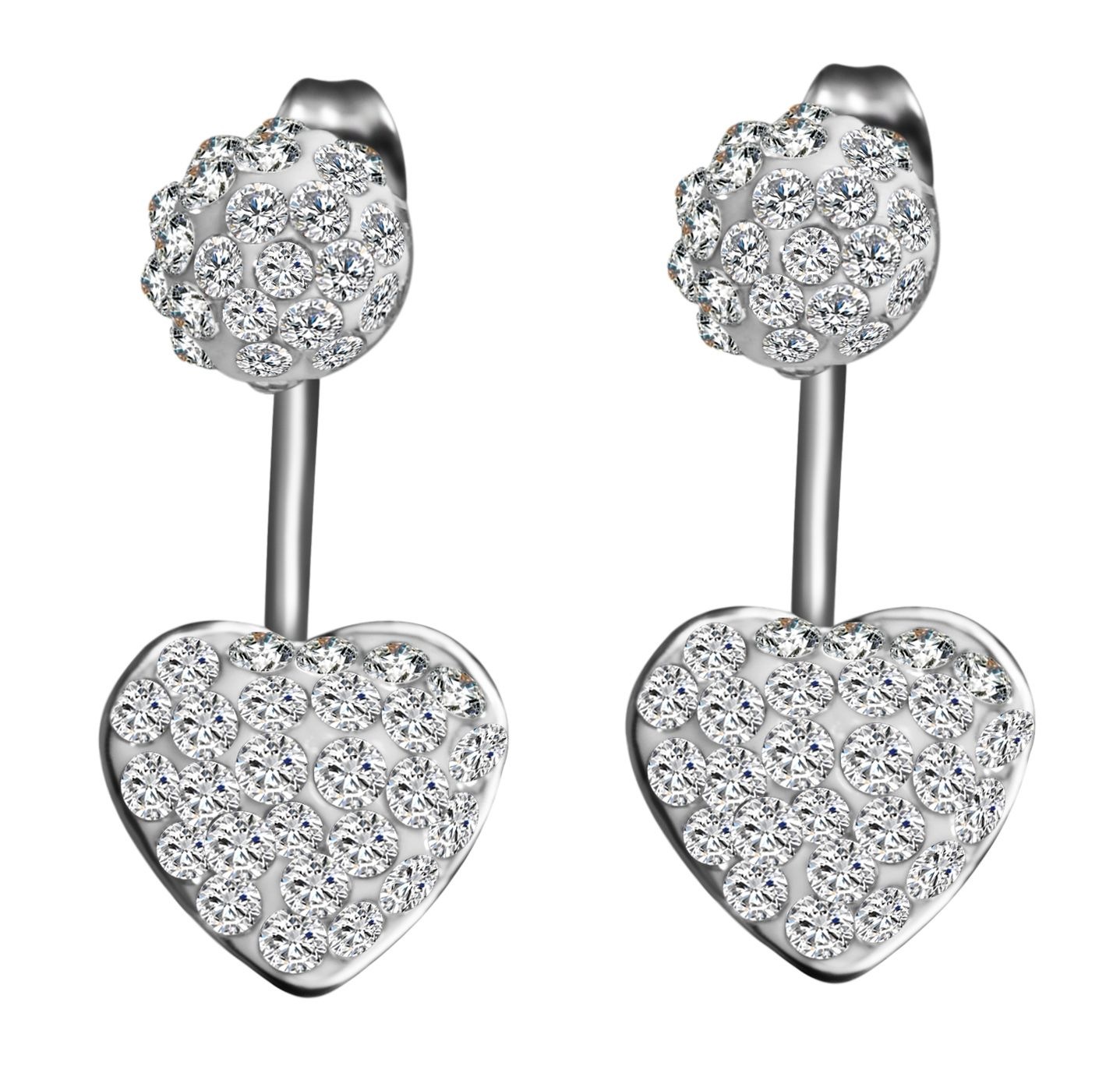 Adelia´s Paar Ohrhänger "Damen Ohrringe – Ohrstecker aus Edelstahl mit Stra günstig online kaufen